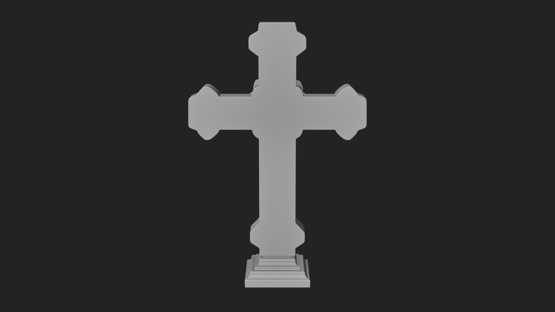 Carved Relief Wall Cross Design 572 3D Print Model 3D Model