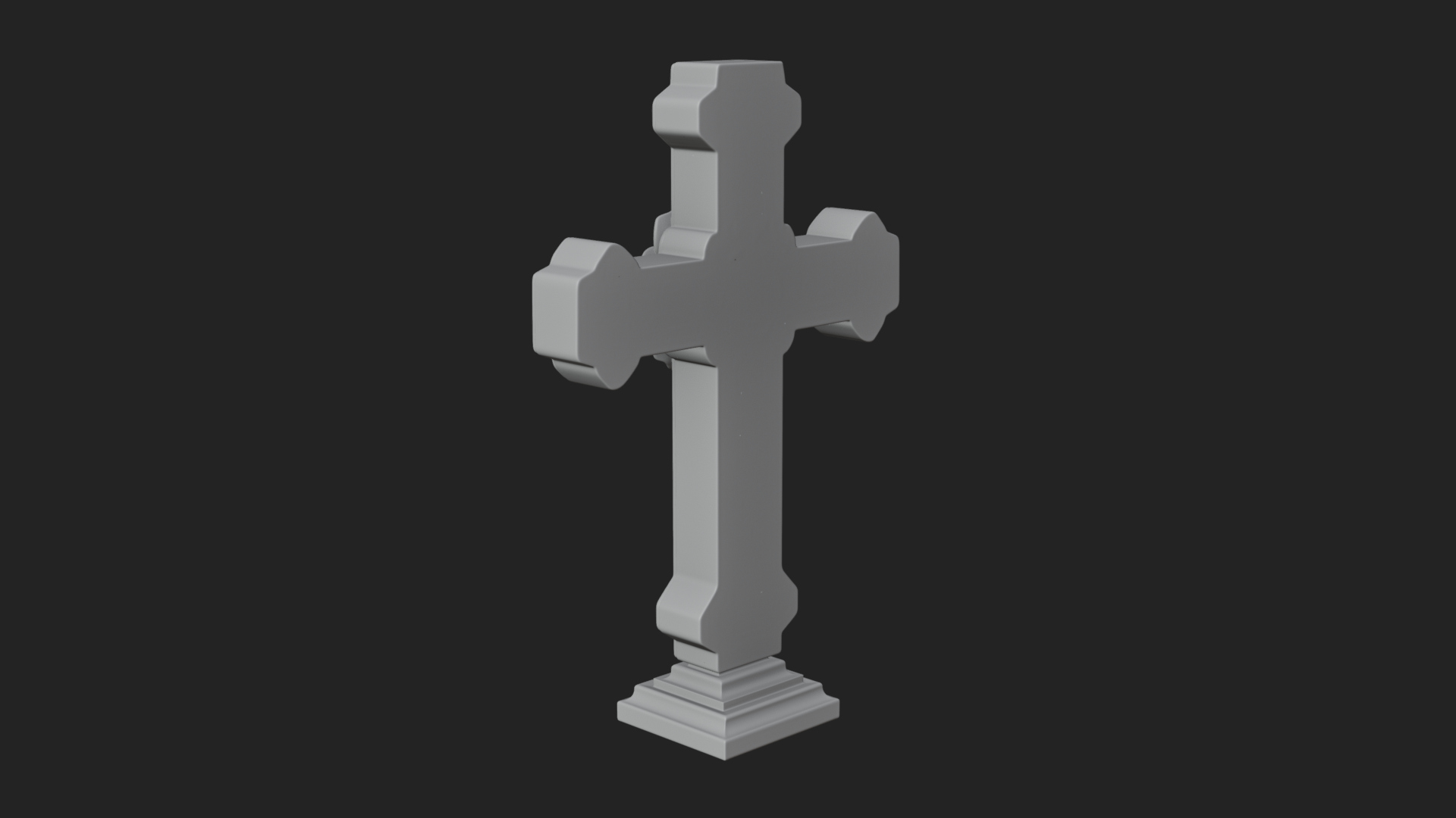 Carved Relief Wall Cross Design 572 3D Print Model 3D Model