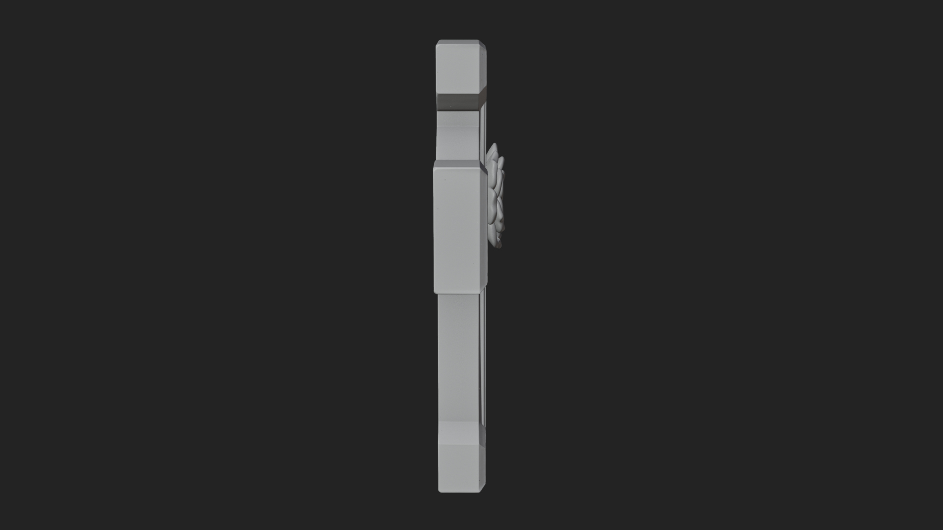 Carved Relief Wall Cross Design 573 3D Print Model 3D Model
