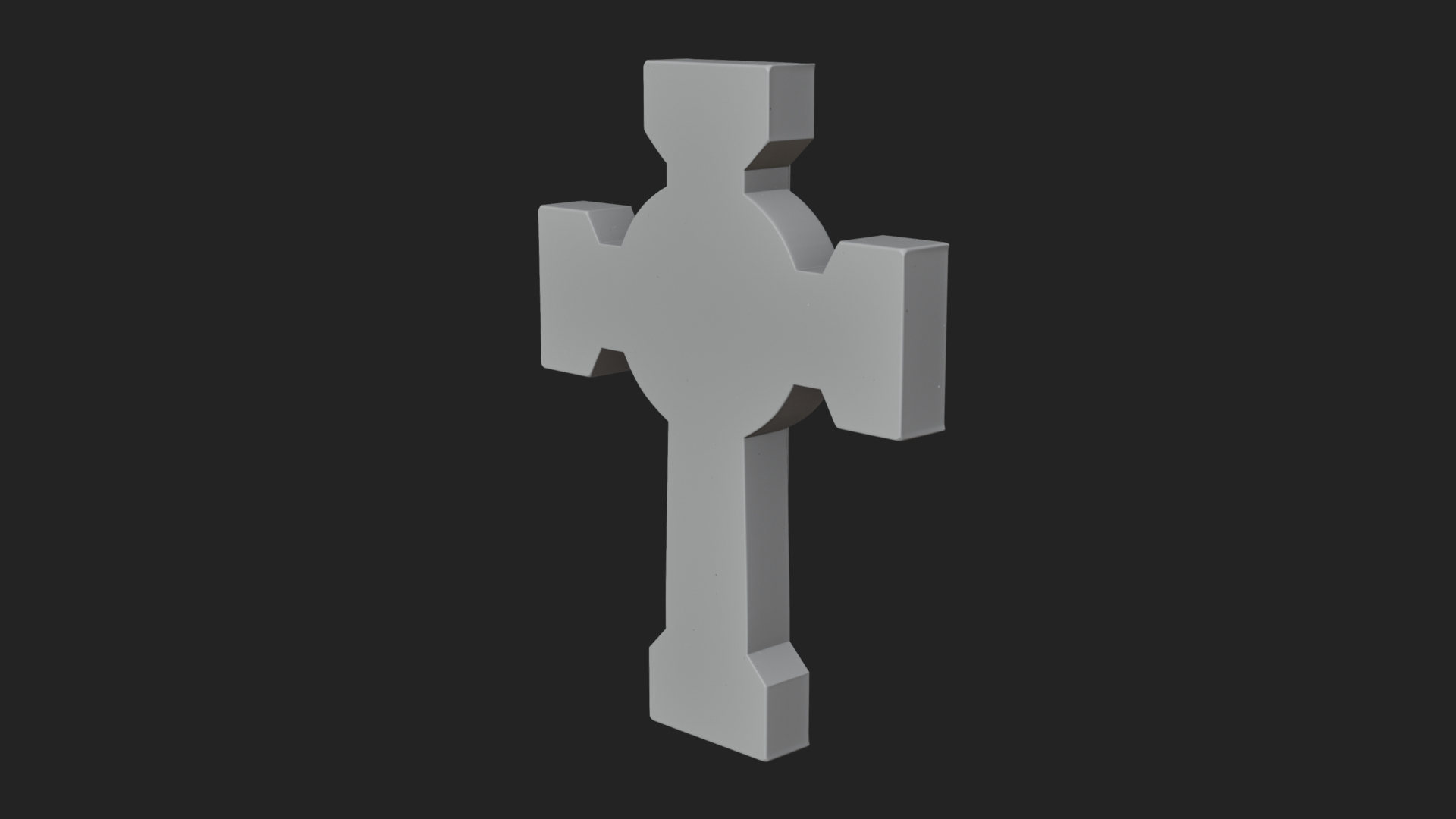 Carved Relief Wall Cross Design 573 3D Print Model 3D Model