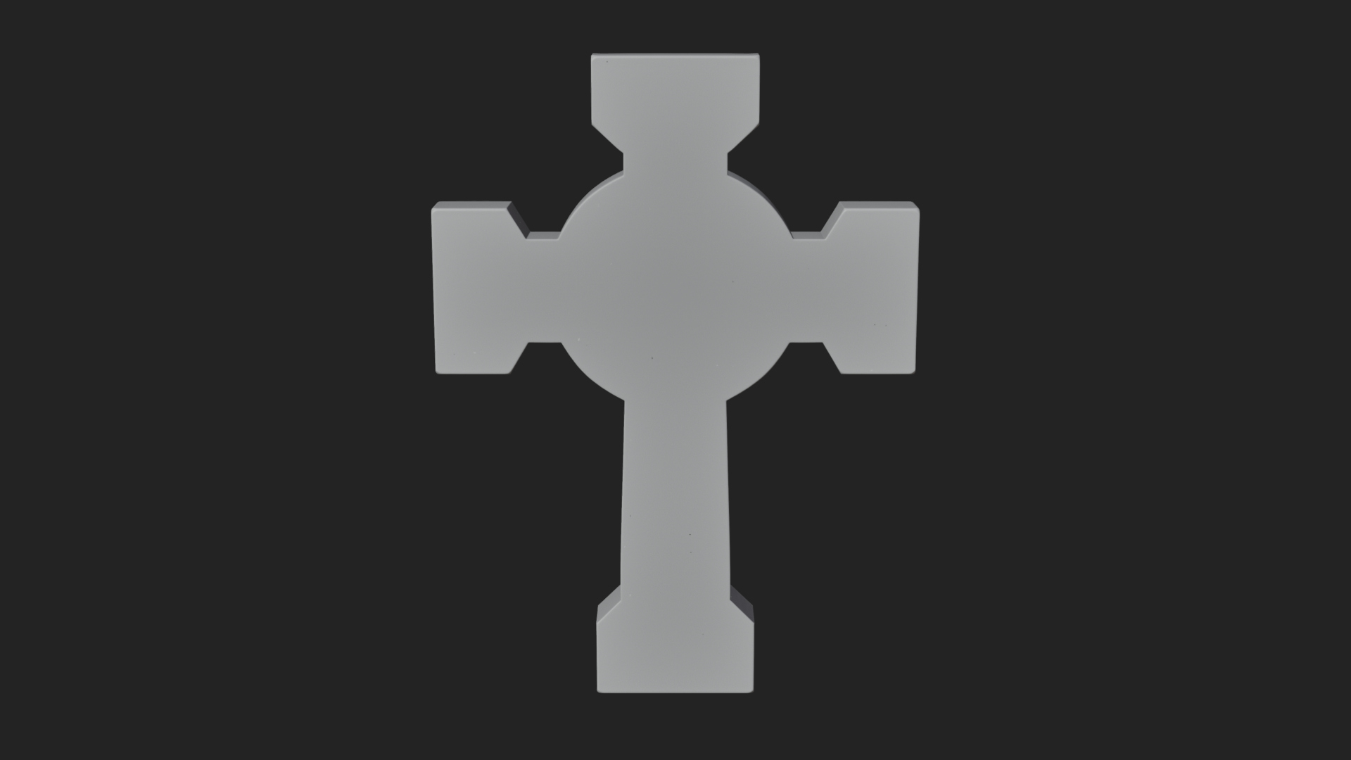 Carved Relief Wall Cross Design 573 3D Print Model 3D Model