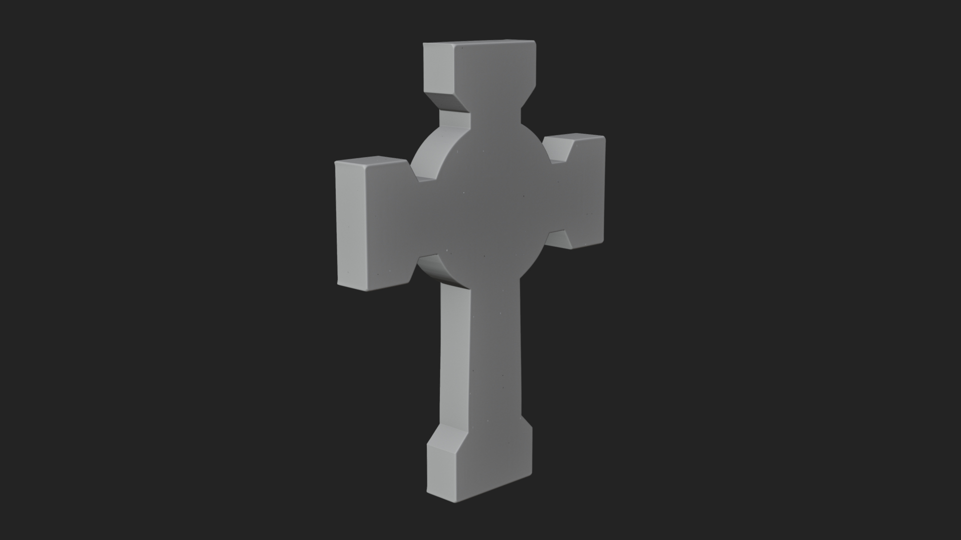 Carved Relief Wall Cross Design 573 3D Print Model 3D Model