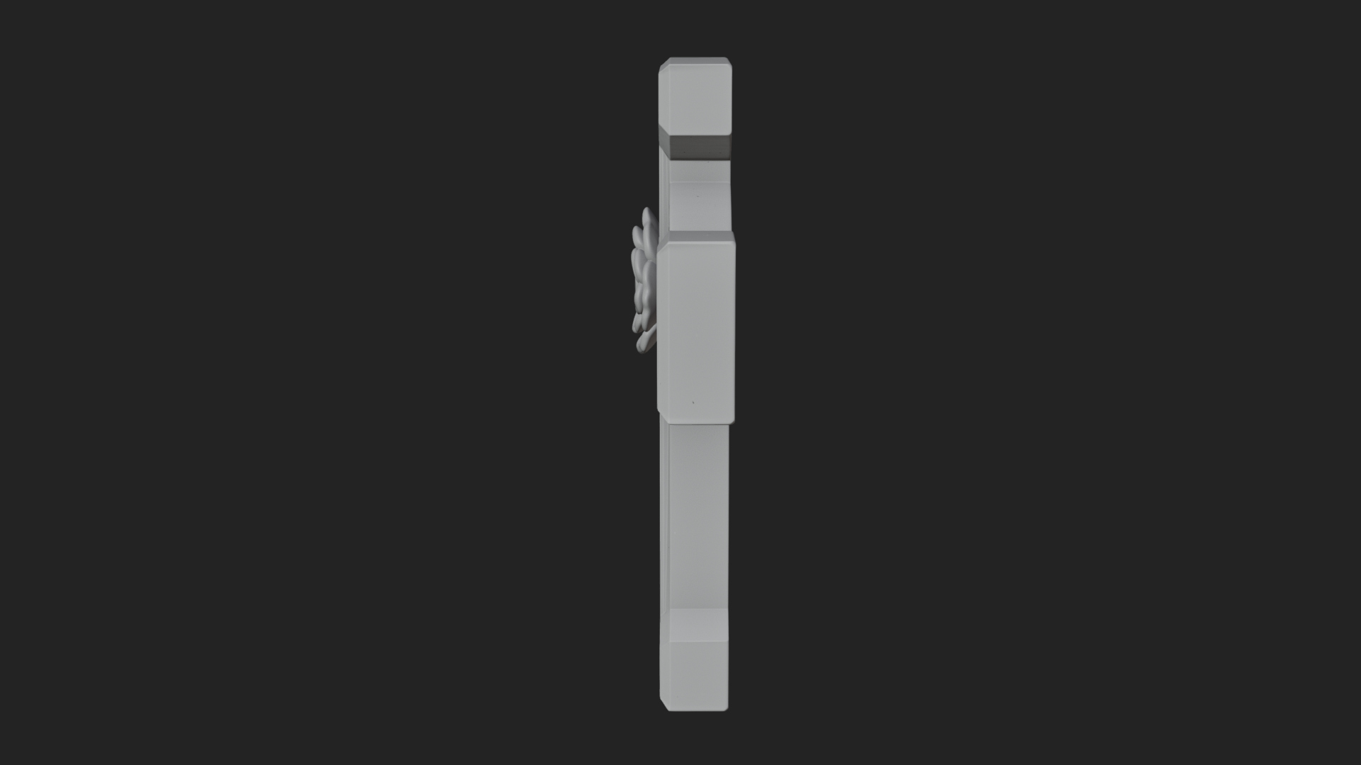 Carved Relief Wall Cross Design 573 3D Print Model 3D Model