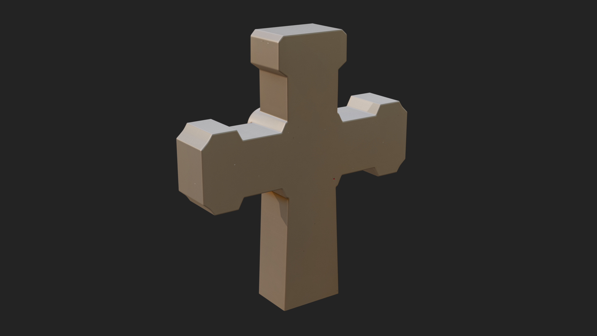 Carved Relief Wall Cross Design 574 3D Print Model 3D Model