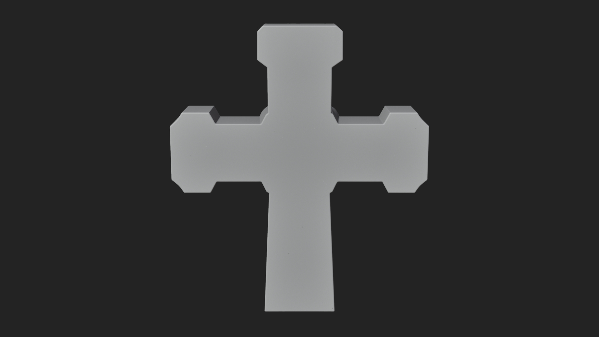 Carved Relief Wall Cross Design 574 3D Print Model 3D Model
