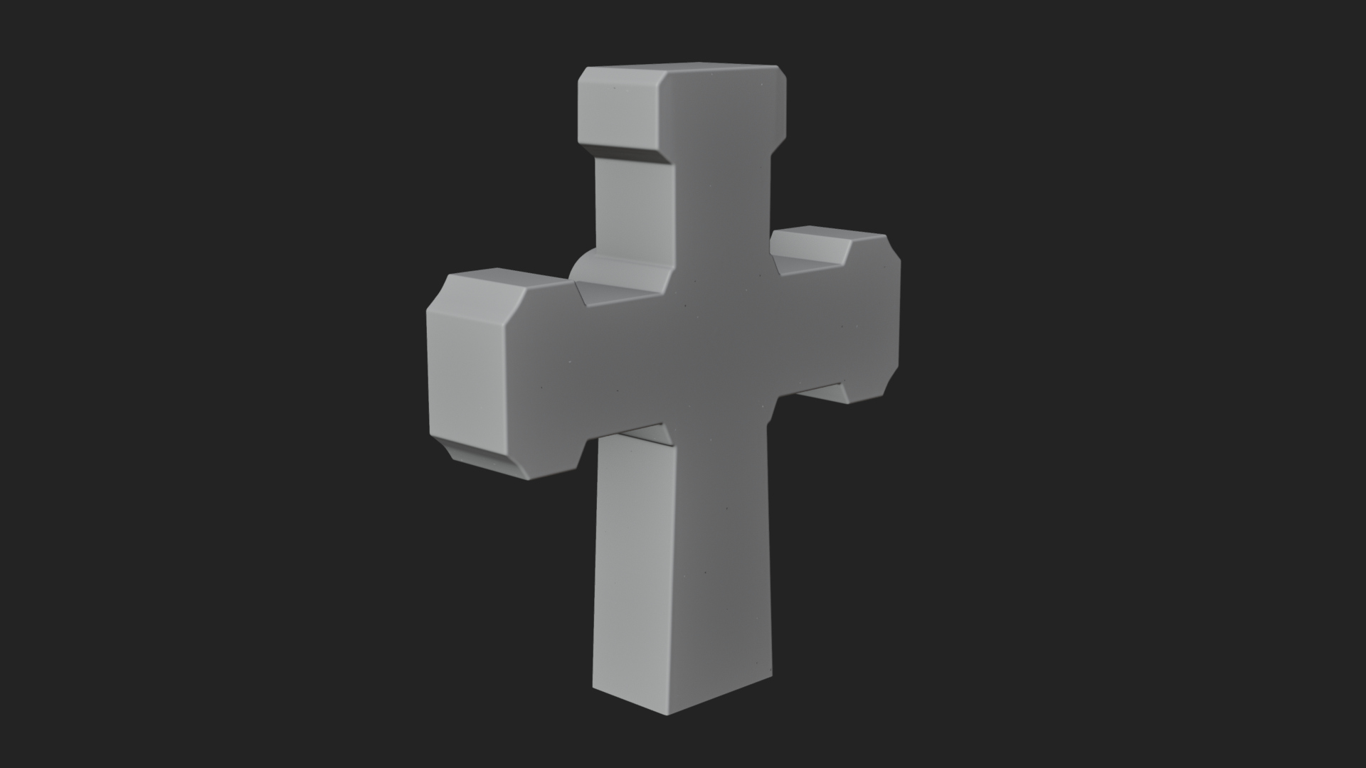Carved Relief Wall Cross Design 574 3D Print Model 3D Model