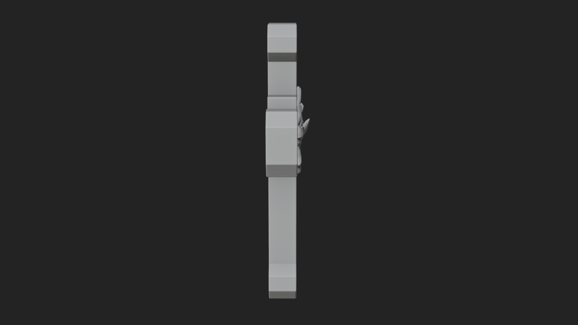 Carved Relief Wall Cross Design 576 3D Print Model 3D Model
