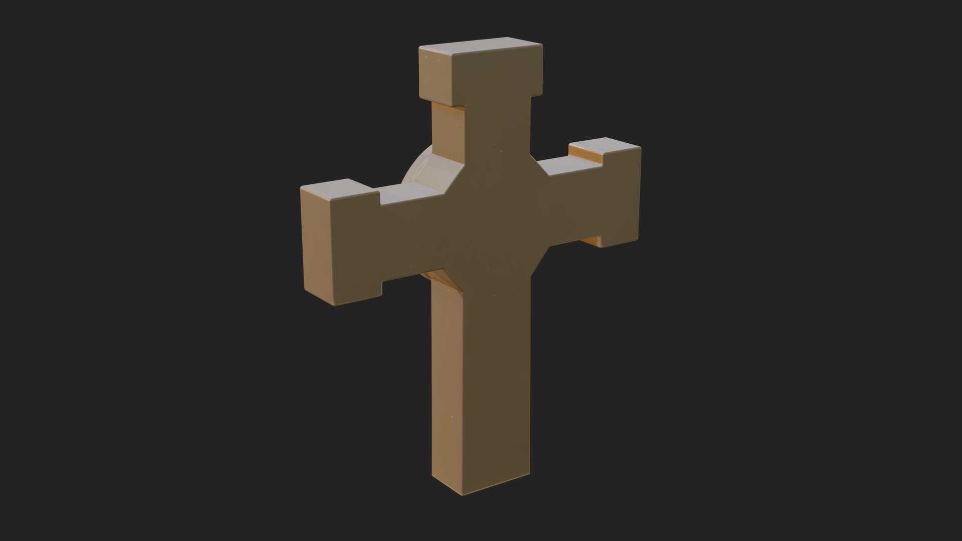 Carved Relief Wall Cross Design 577 3D Print Model 3D Model