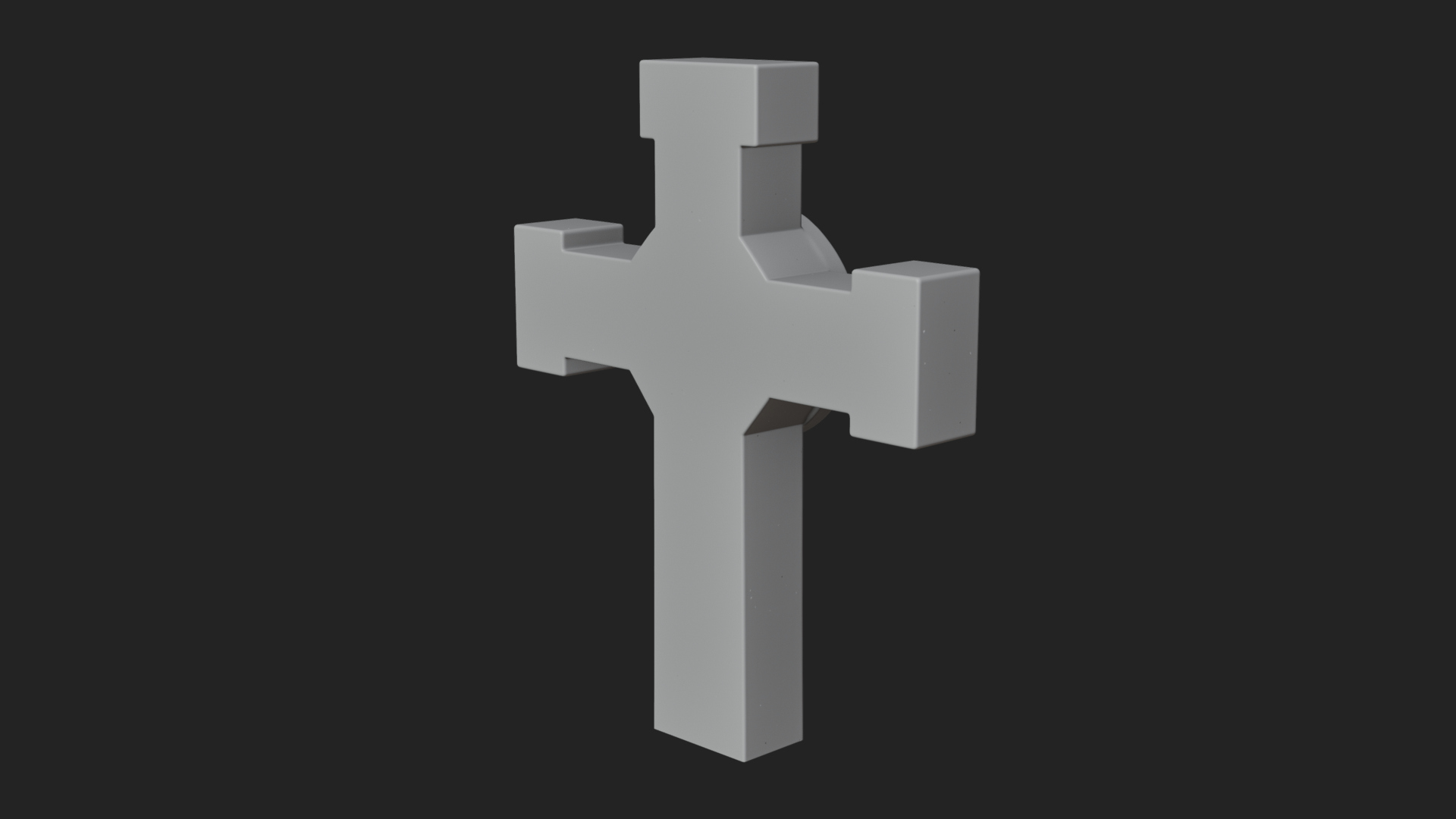 Carved Relief Wall Cross Design 577 3D Print Model 3D Model