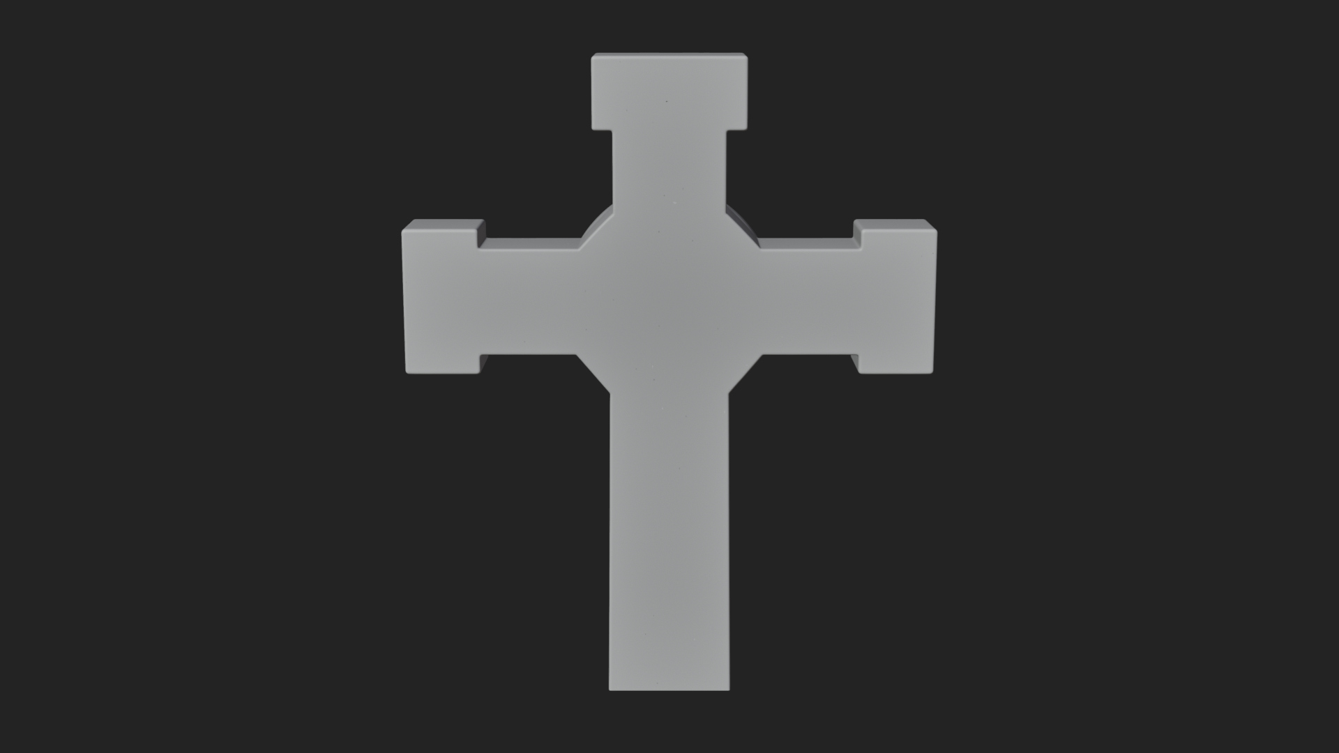 Carved Relief Wall Cross Design 577 3D Print Model 3D Model