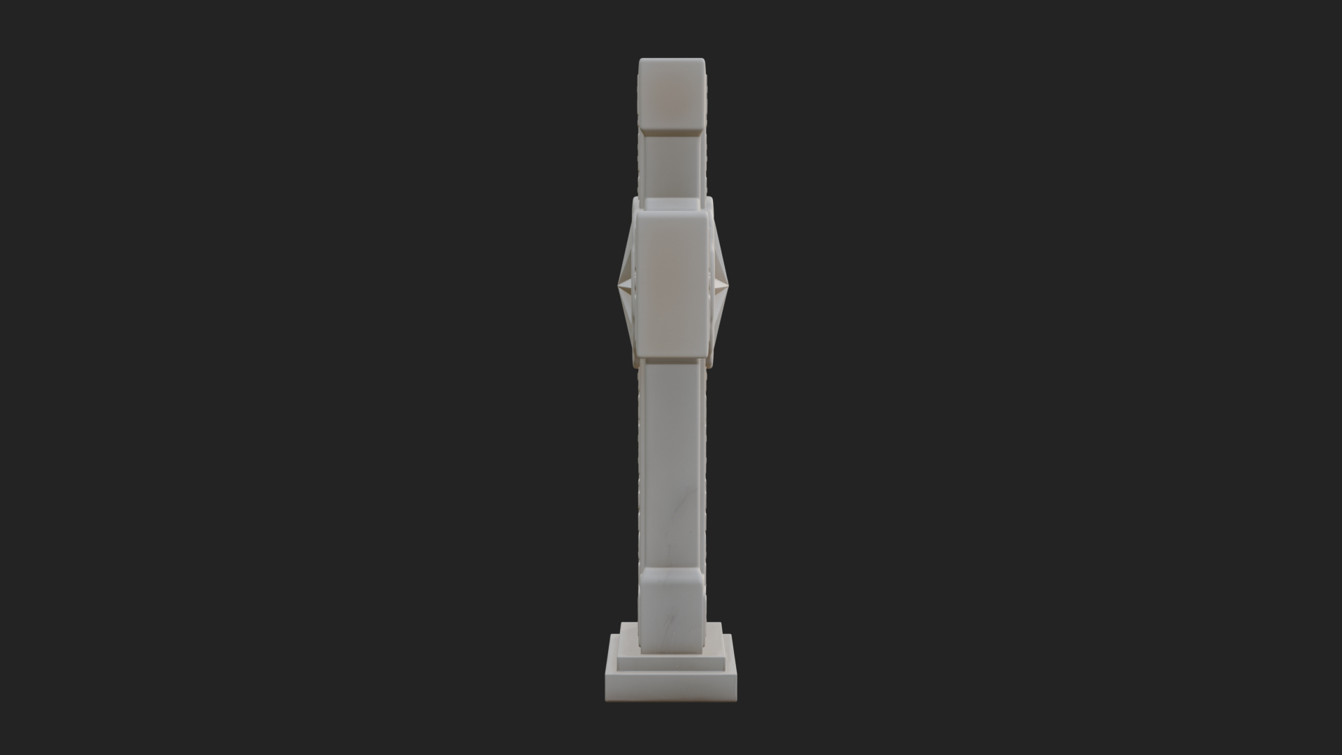 Carved Relief Wall Cross Design 578 3D Print Model 3D Model