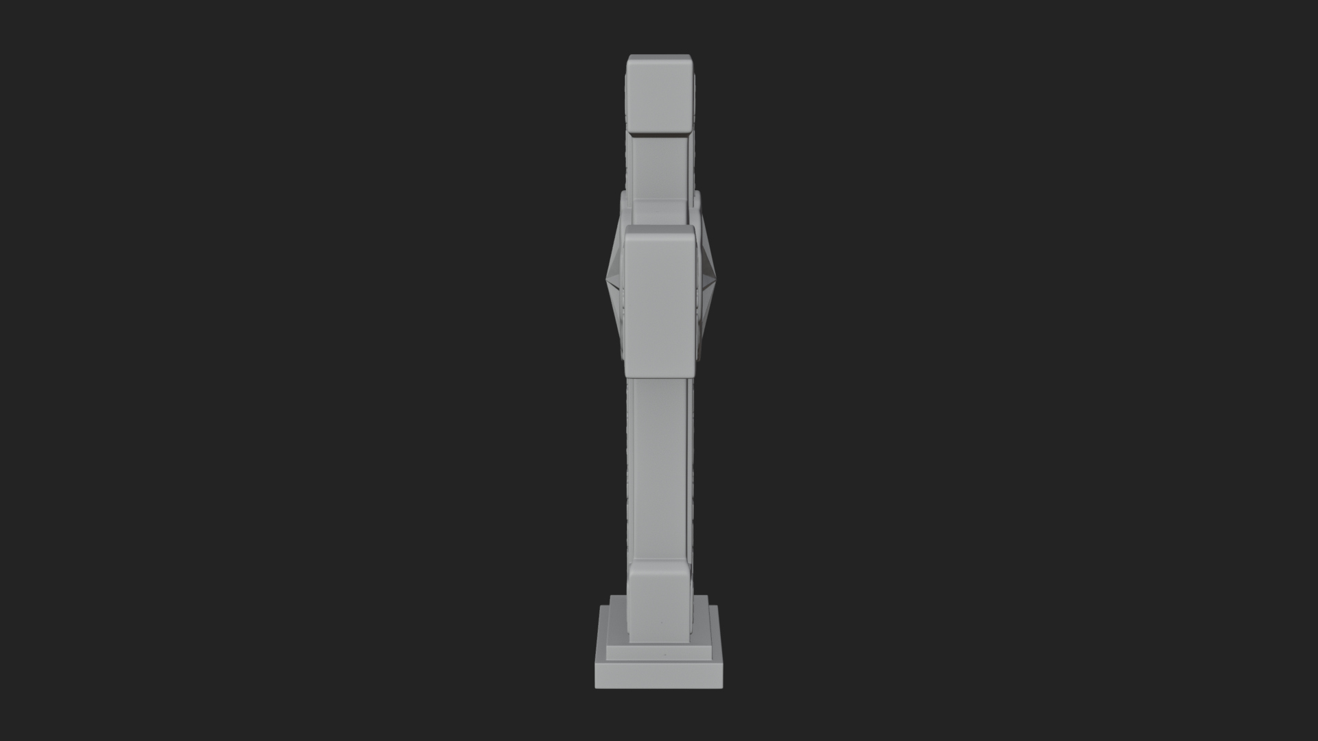 Carved Relief Wall Cross Design 578 3D Print Model 3D Model