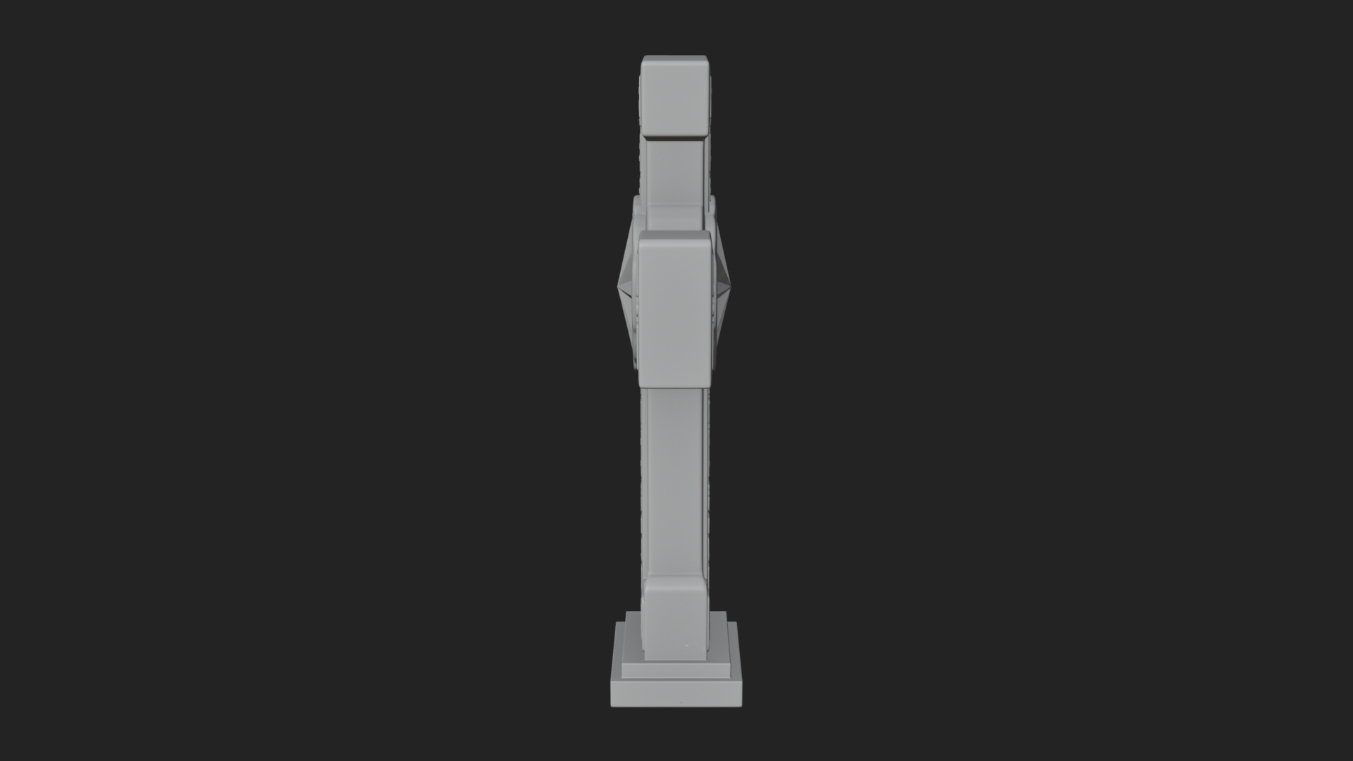 Carved Relief Wall Cross Design 578 3D Print Model 3D Model