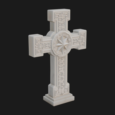 Carved Relief Wall Cross Design 578 3D Print Model
