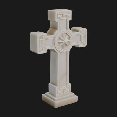Carved Relief Wall Cross Design 579 3D Print Model