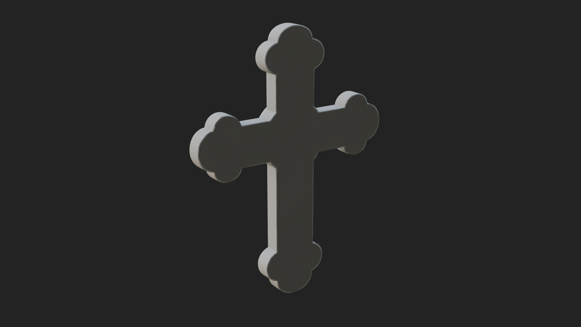 Carved Relief Wall Cross Design 58 3D Print Model 3D Model