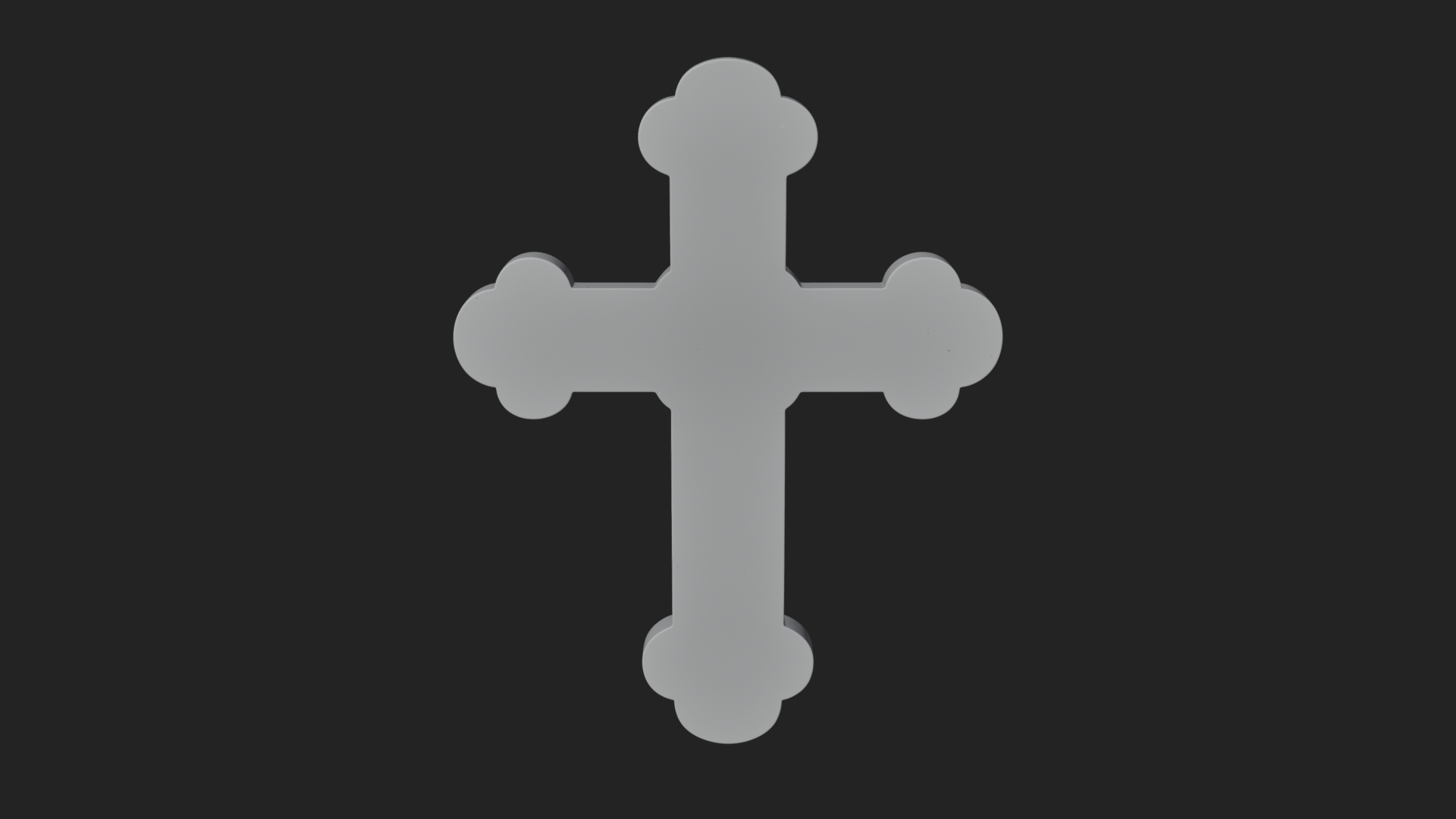 Carved Relief Wall Cross Design 58 3D Print Model 3D Model