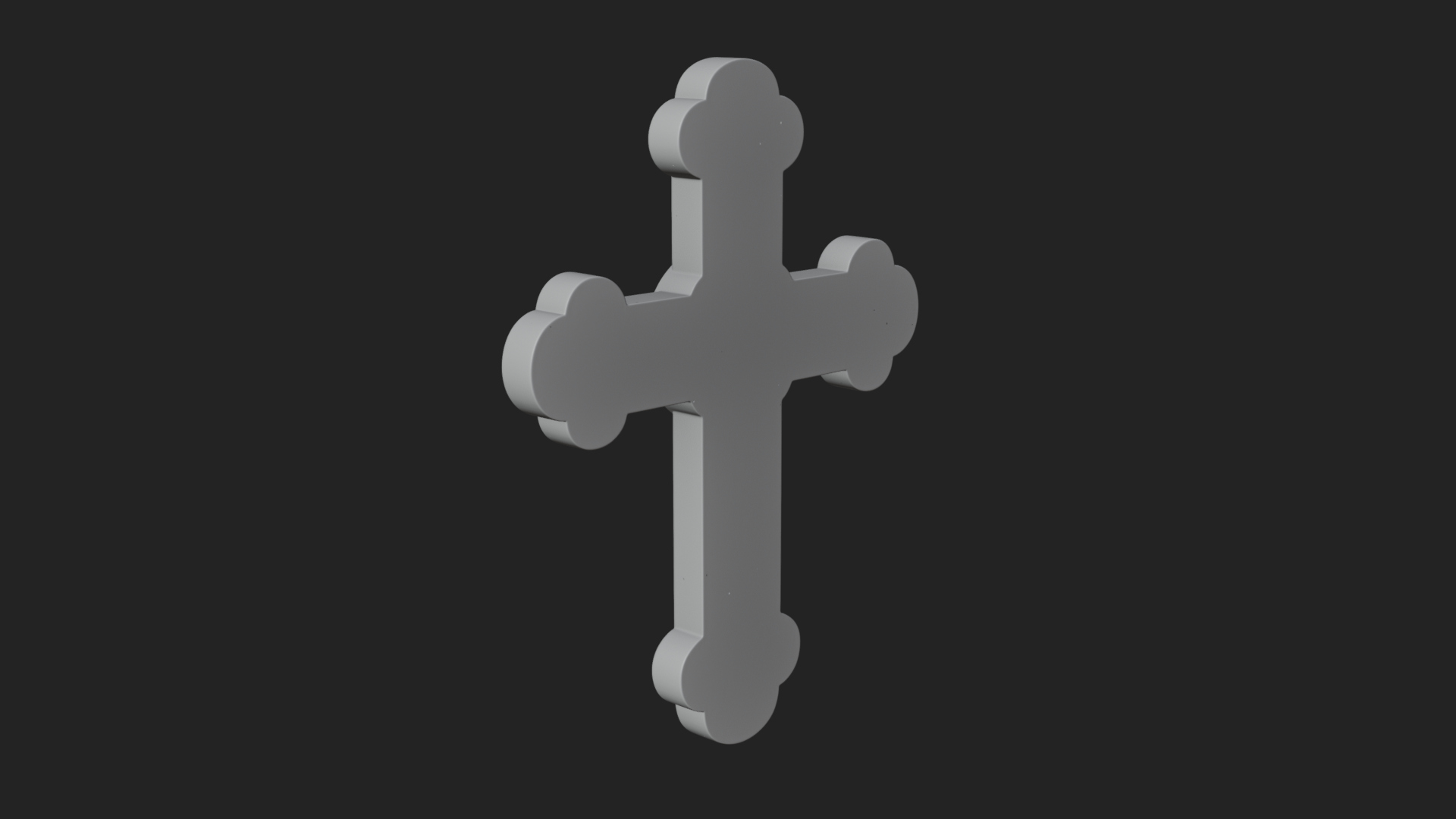 Carved Relief Wall Cross Design 58 3D Print Model 3D Model