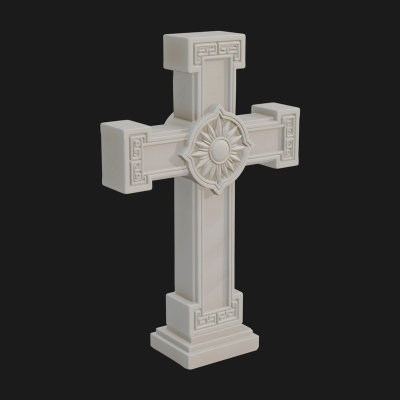 Carved Relief Wall Cross Design 587 3D Print Model