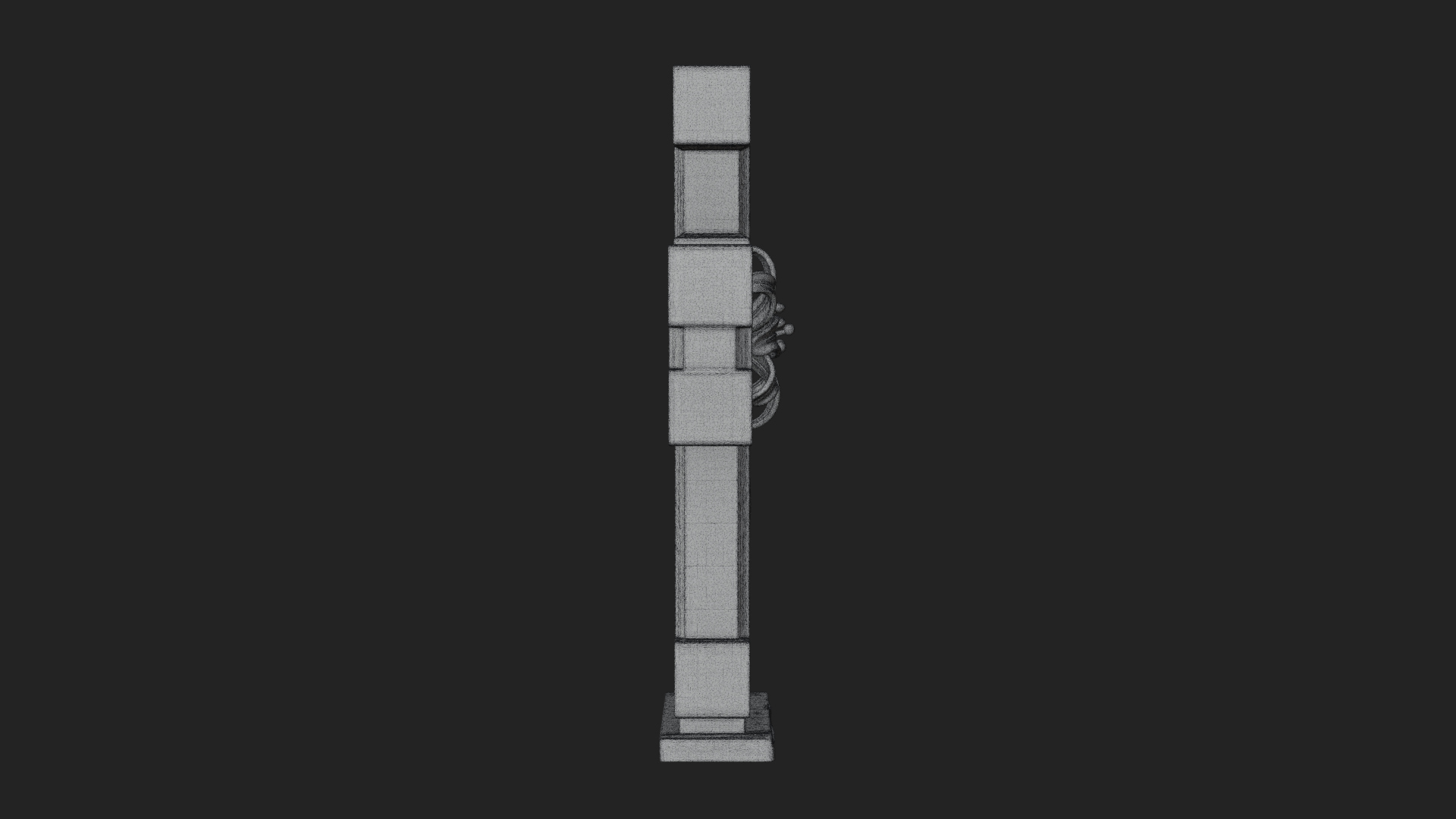 Carved Relief Wall Cross Design 589 3D Print Model 3D Model