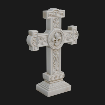 Carved Relief Wall Cross Design 59 3D Print Model