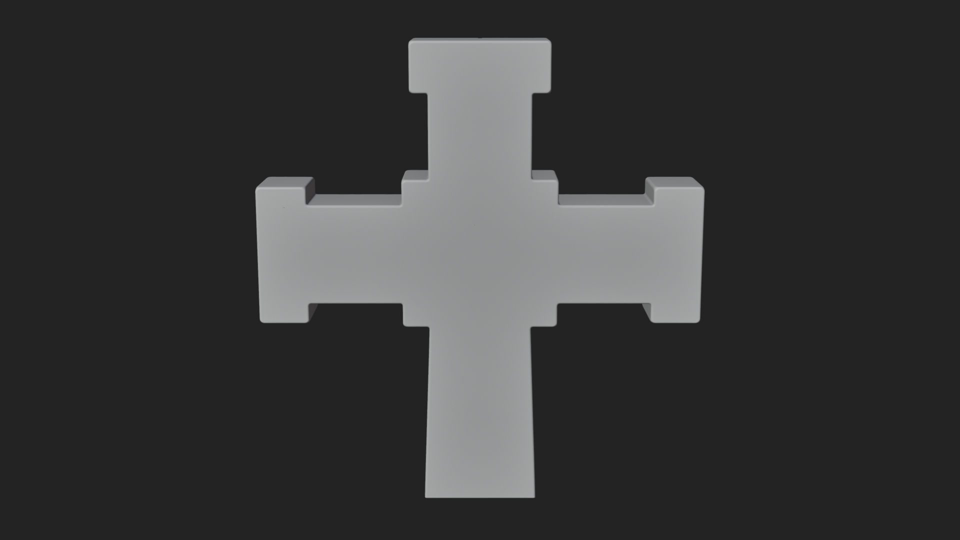Carved Relief Wall Cross Design 590 3D Print Model 3D Model