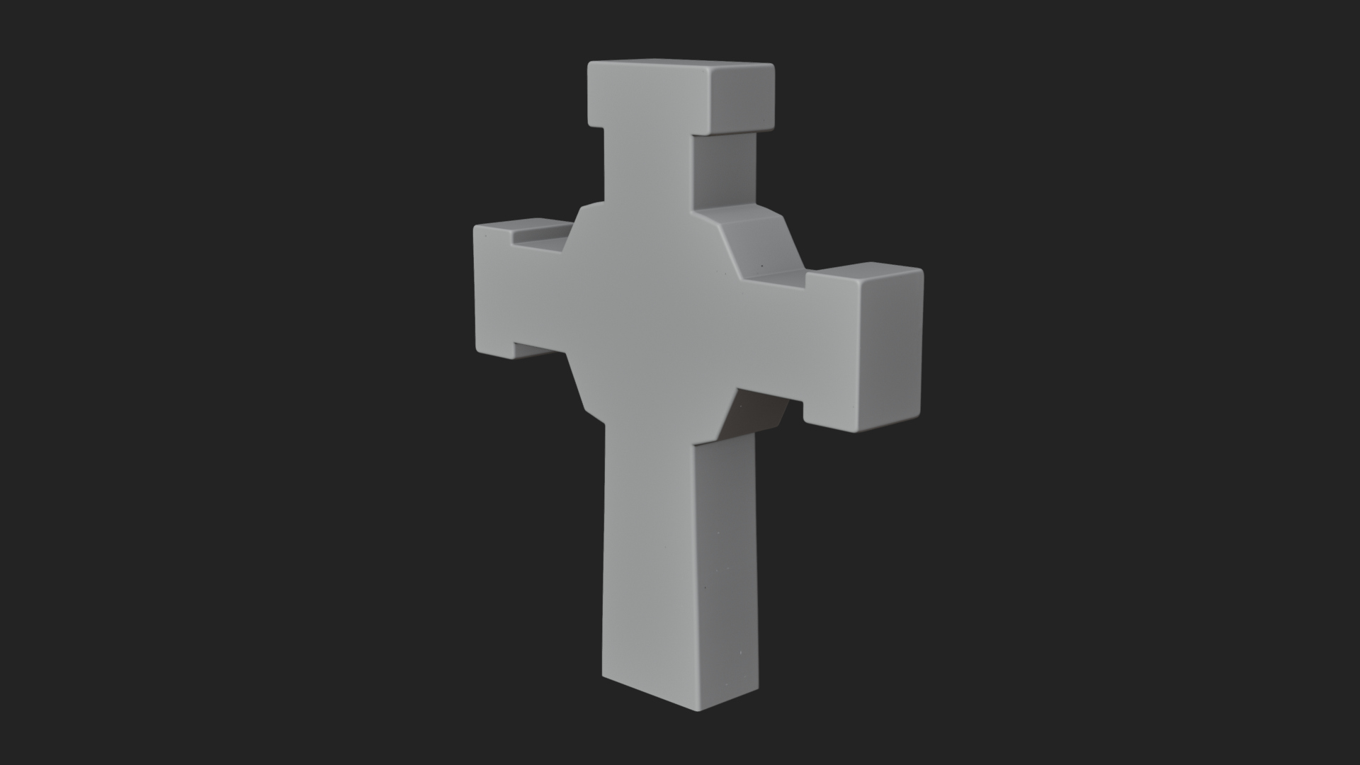 Carved Relief Wall Cross Design 592 3D Print Model 3D Model