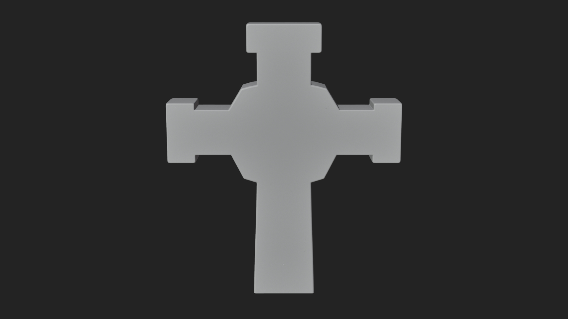 Carved Relief Wall Cross Design 592 3D Print Model 3D Model