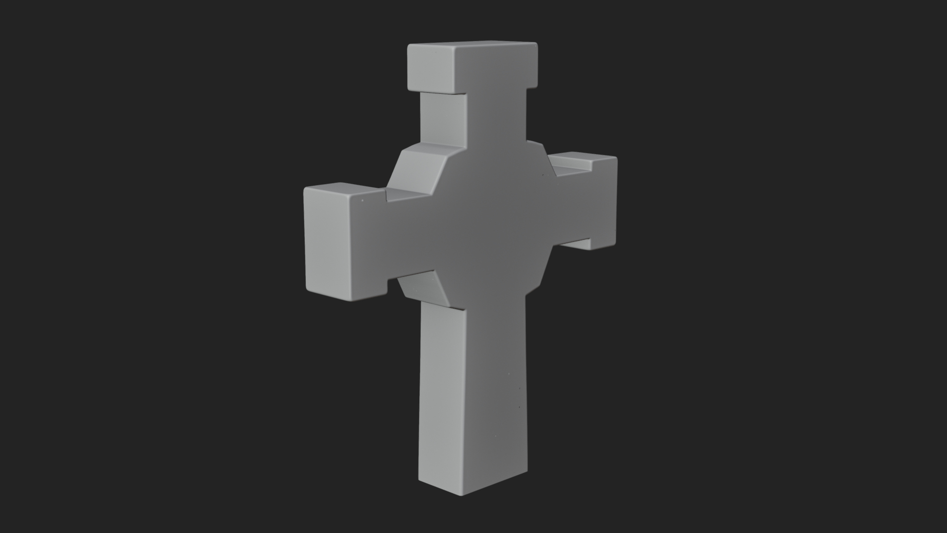 Carved Relief Wall Cross Design 592 3D Print Model 3D Model