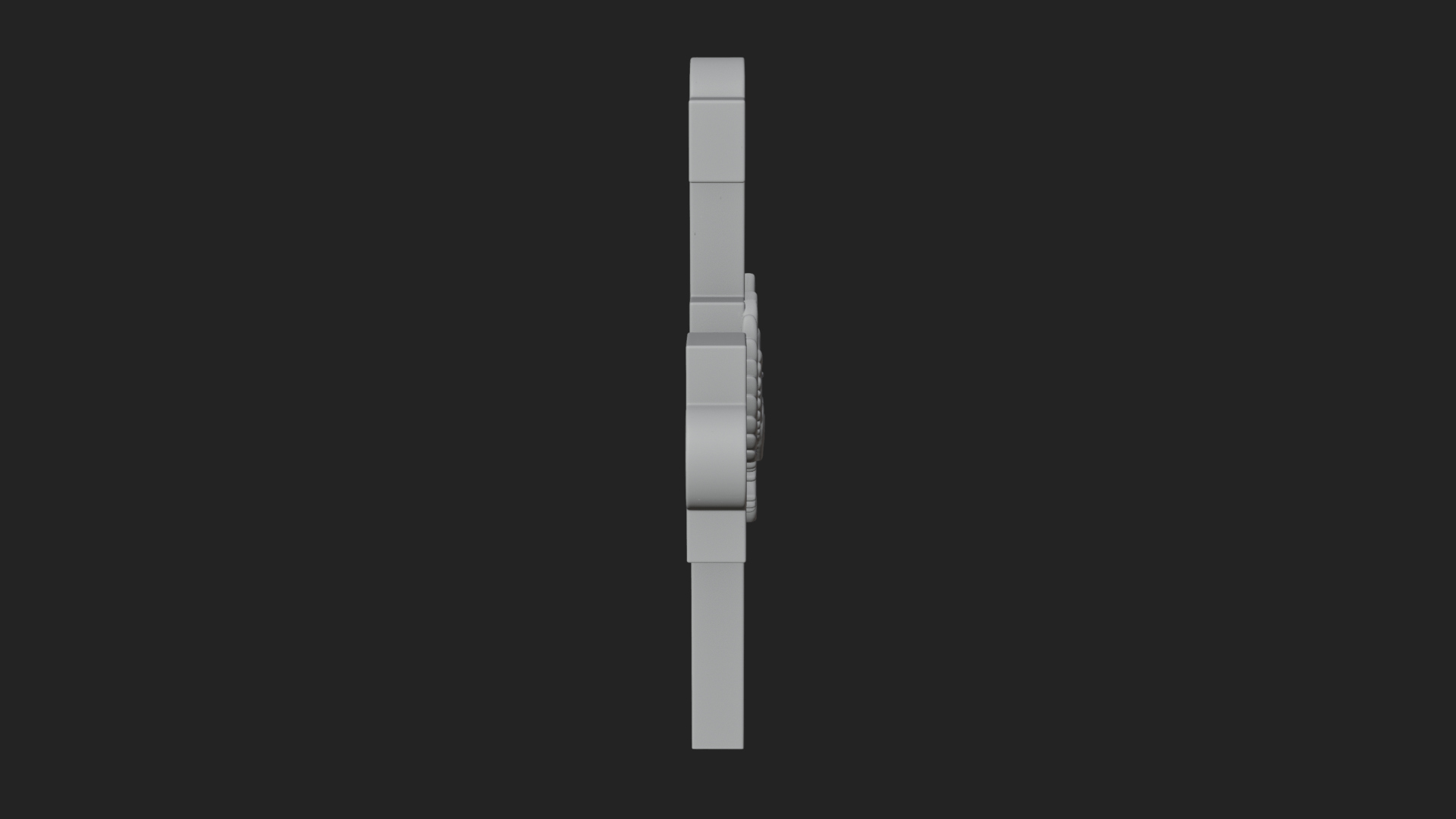 Carved Relief Wall Cross Design 6 3D Print Model 3D Model