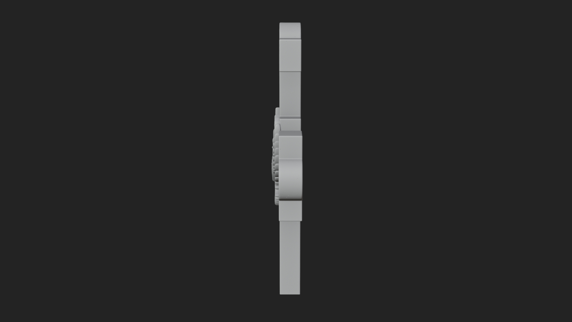 Carved Relief Wall Cross Design 6 3D Print Model 3D Model