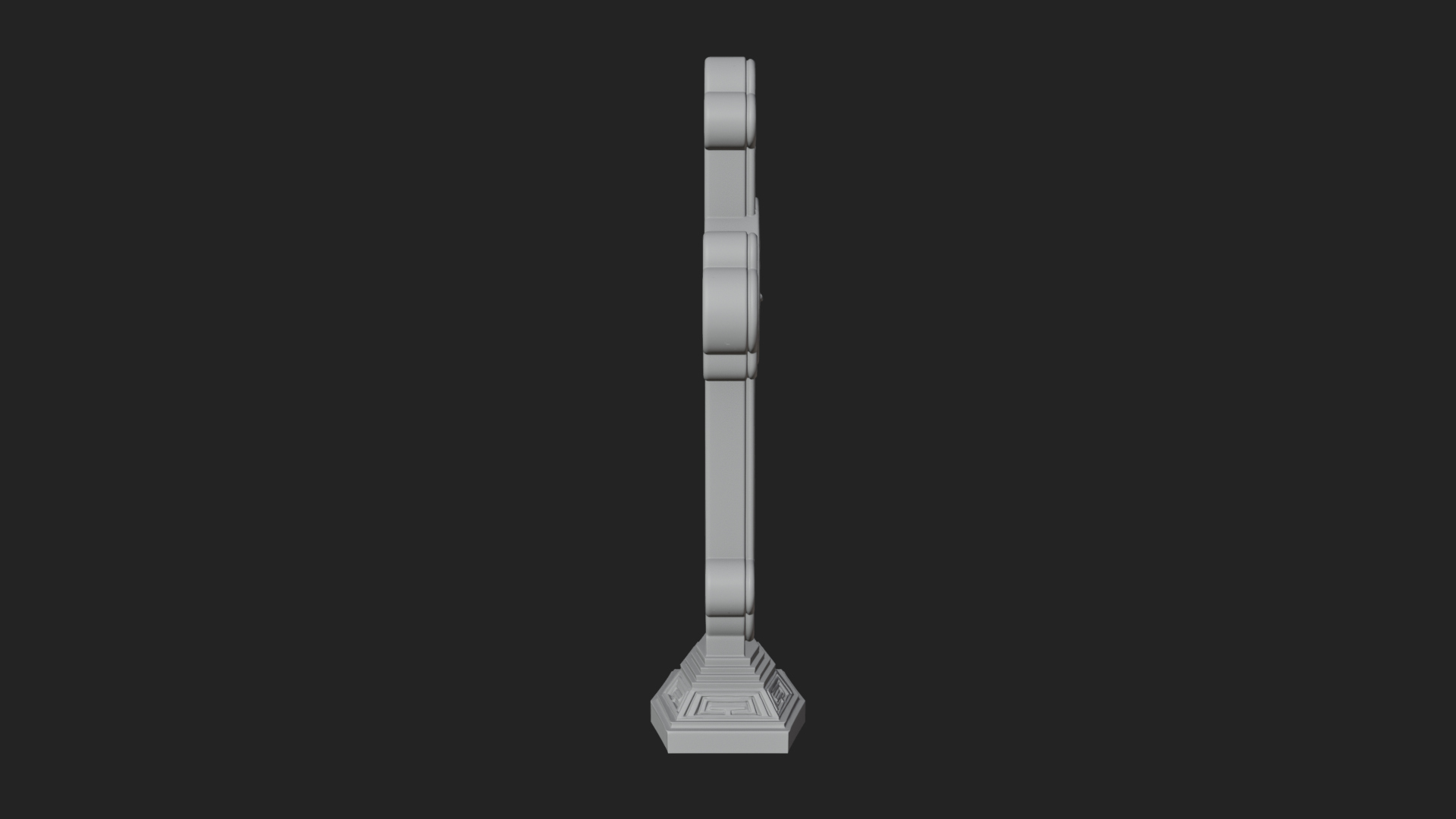 Carved Relief Wall Cross Design 60 3D Print Model 3D Model