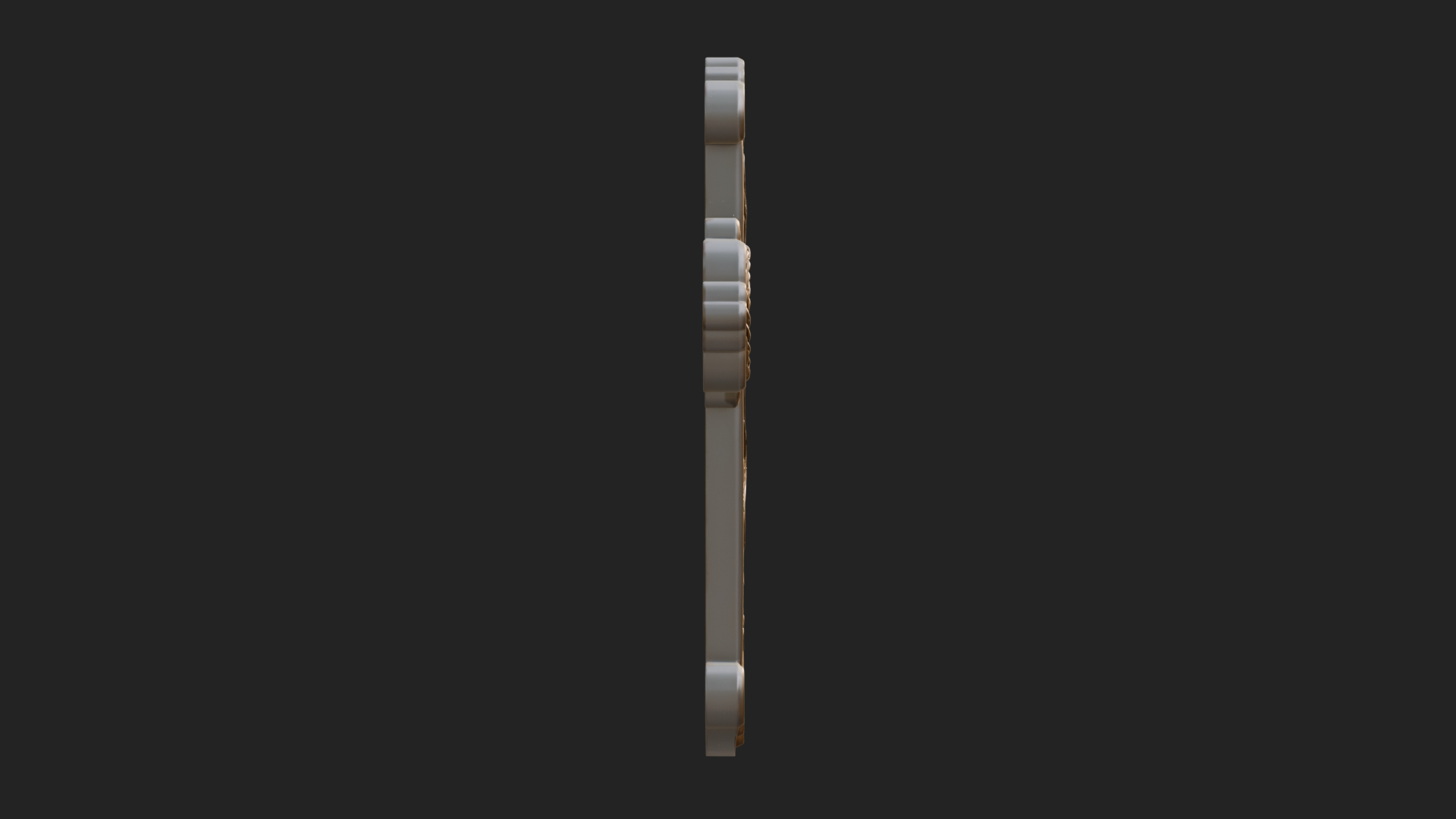 Carved Relief Wall Cross Design 63 3D Print Model 3D Model