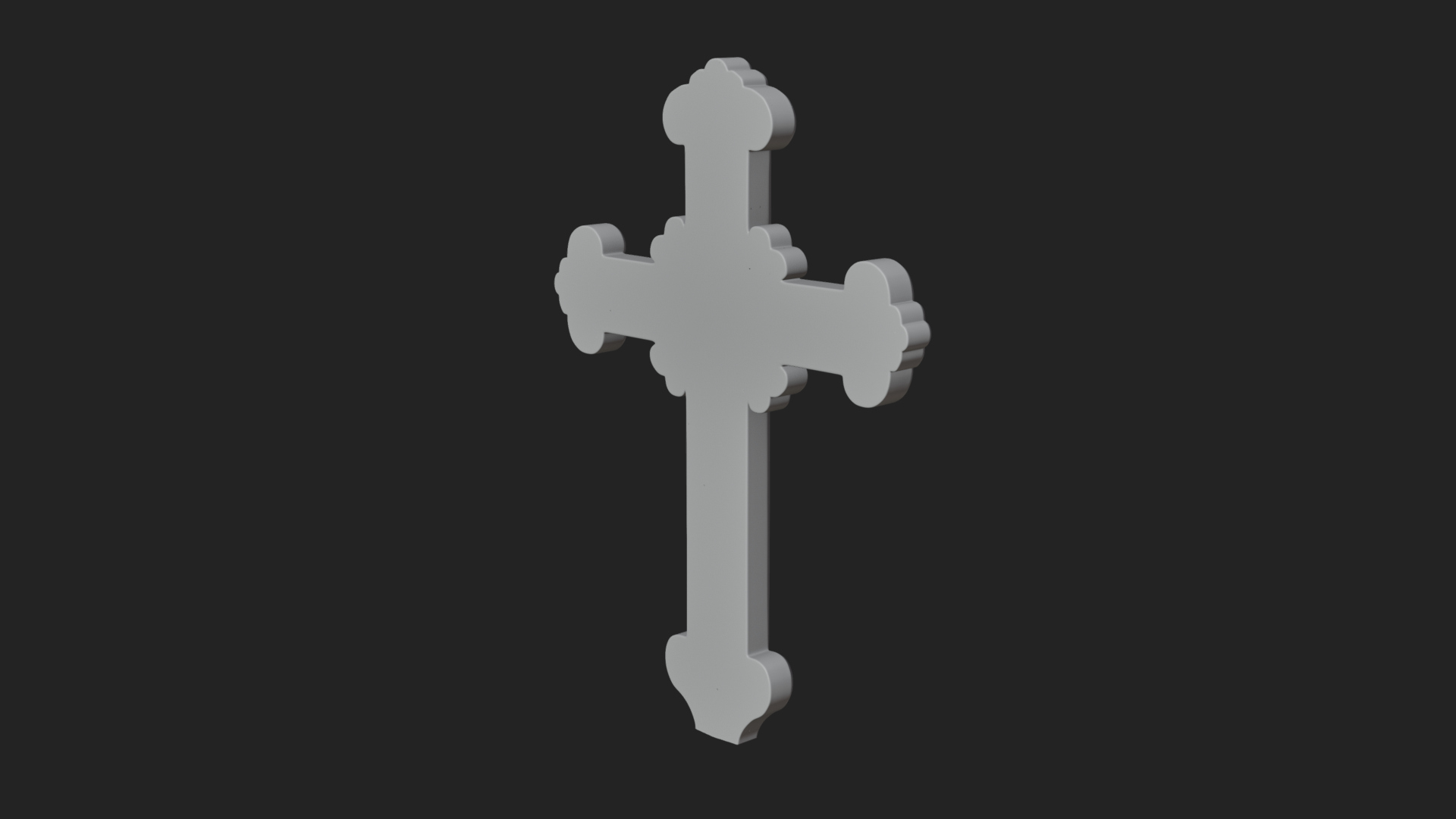 Carved Relief Wall Cross Design 63 3D Print Model 3D Model