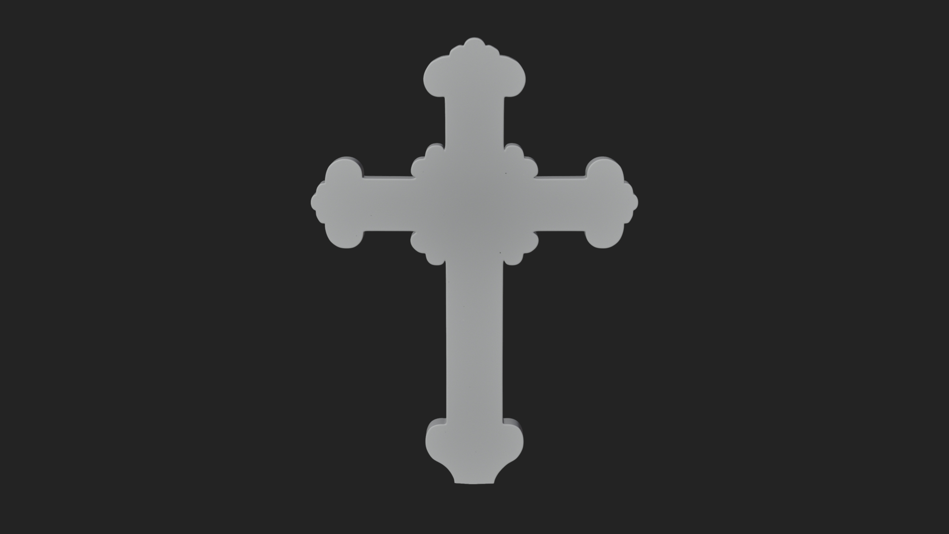 Carved Relief Wall Cross Design 63 3D Print Model 3D Model