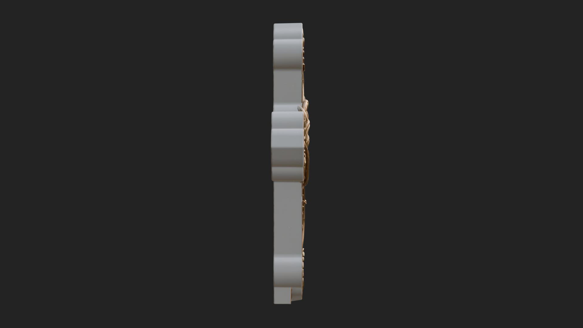Carved Relief Wall Cross Design 64 3D Print Model 3D Model