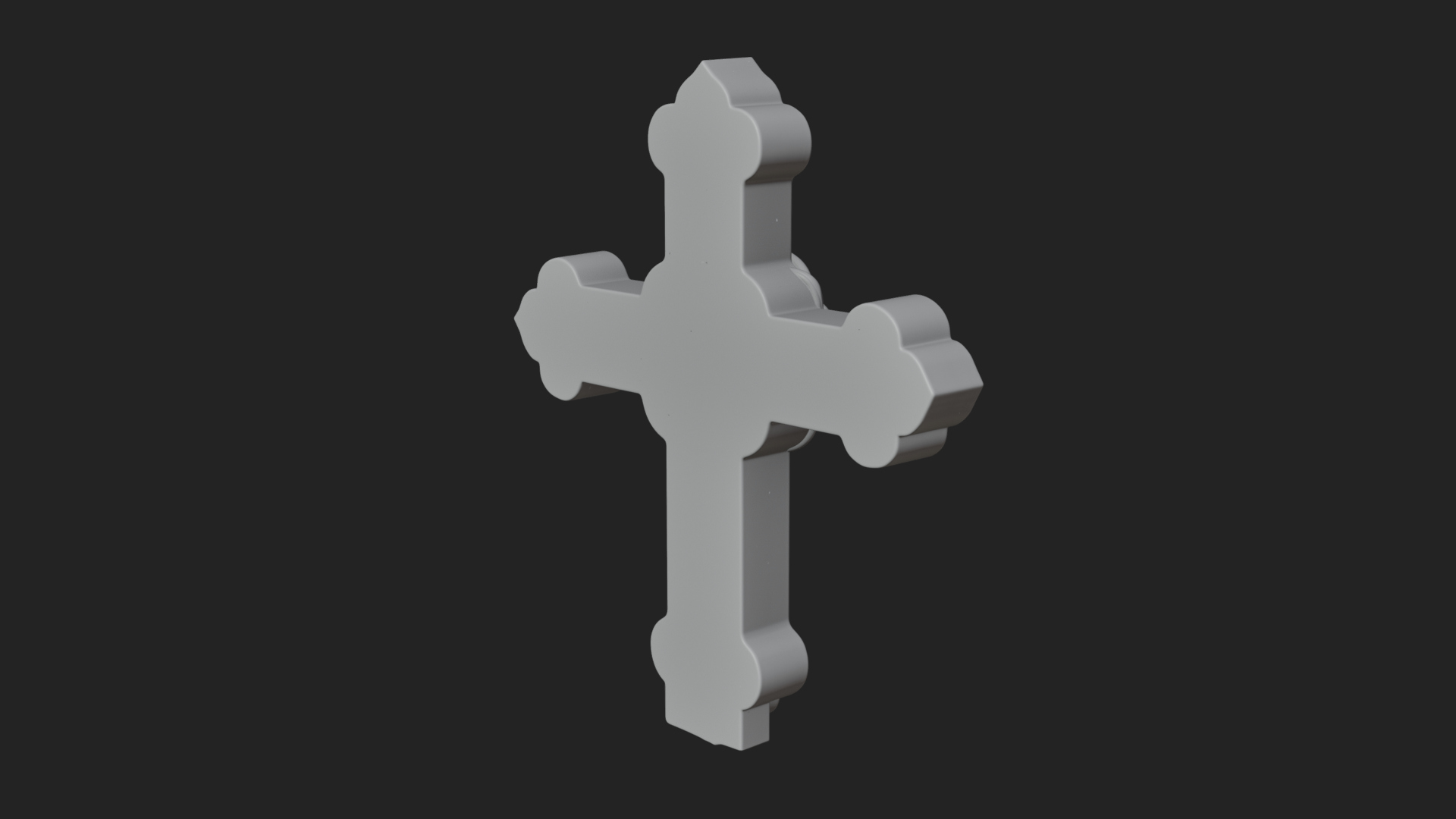 Carved Relief Wall Cross Design 64 3D Print Model 3D Model