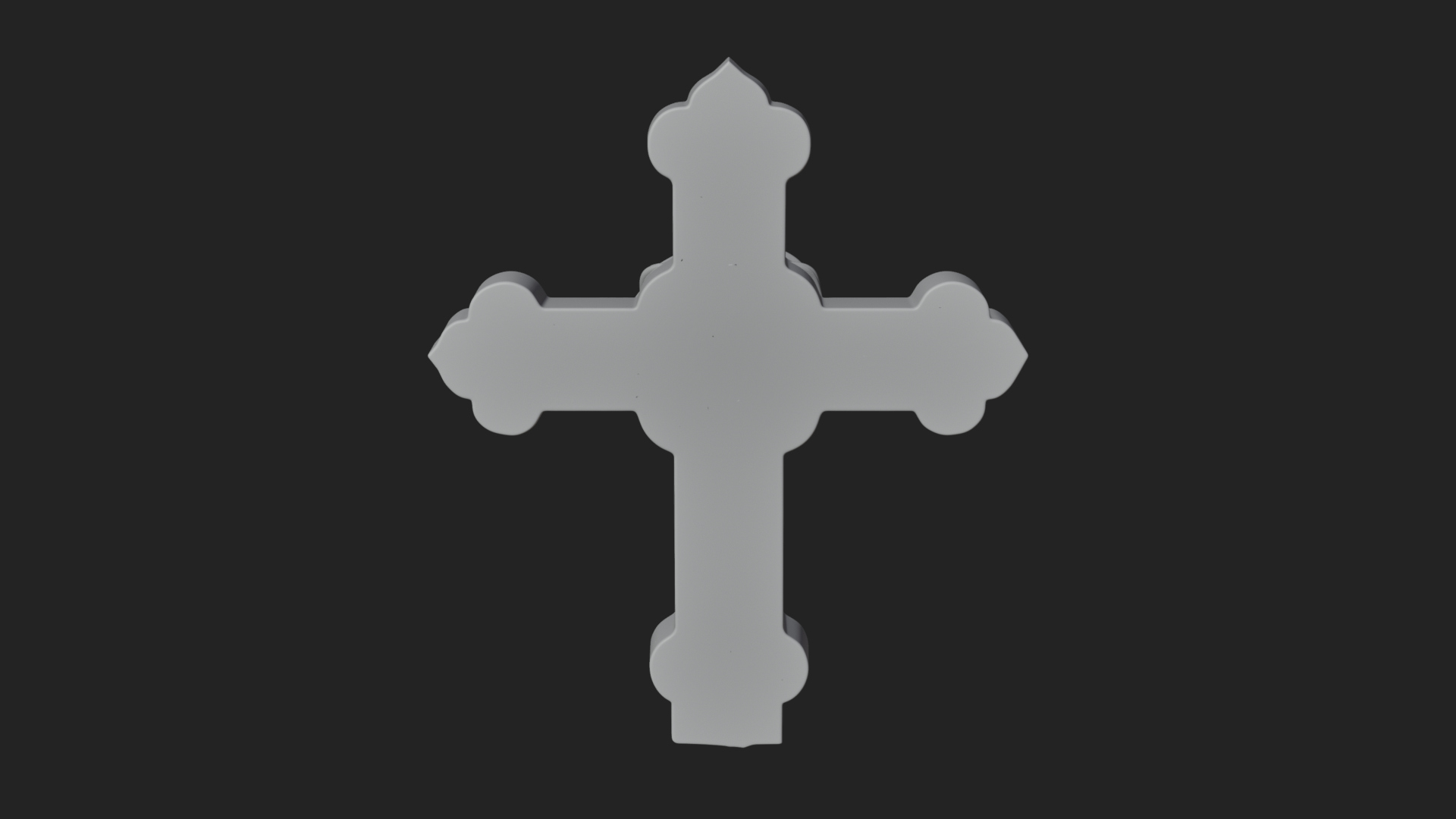 Carved Relief Wall Cross Design 64 3D Print Model 3D Model