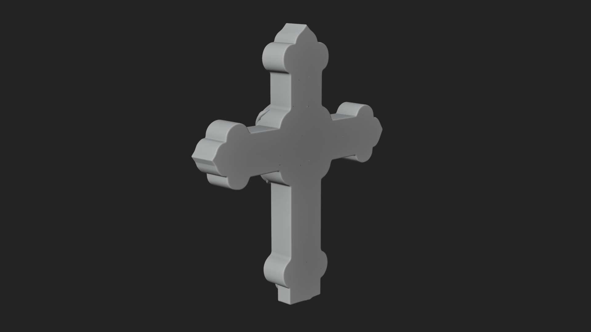 Carved Relief Wall Cross Design 64 3D Print Model 3D Model