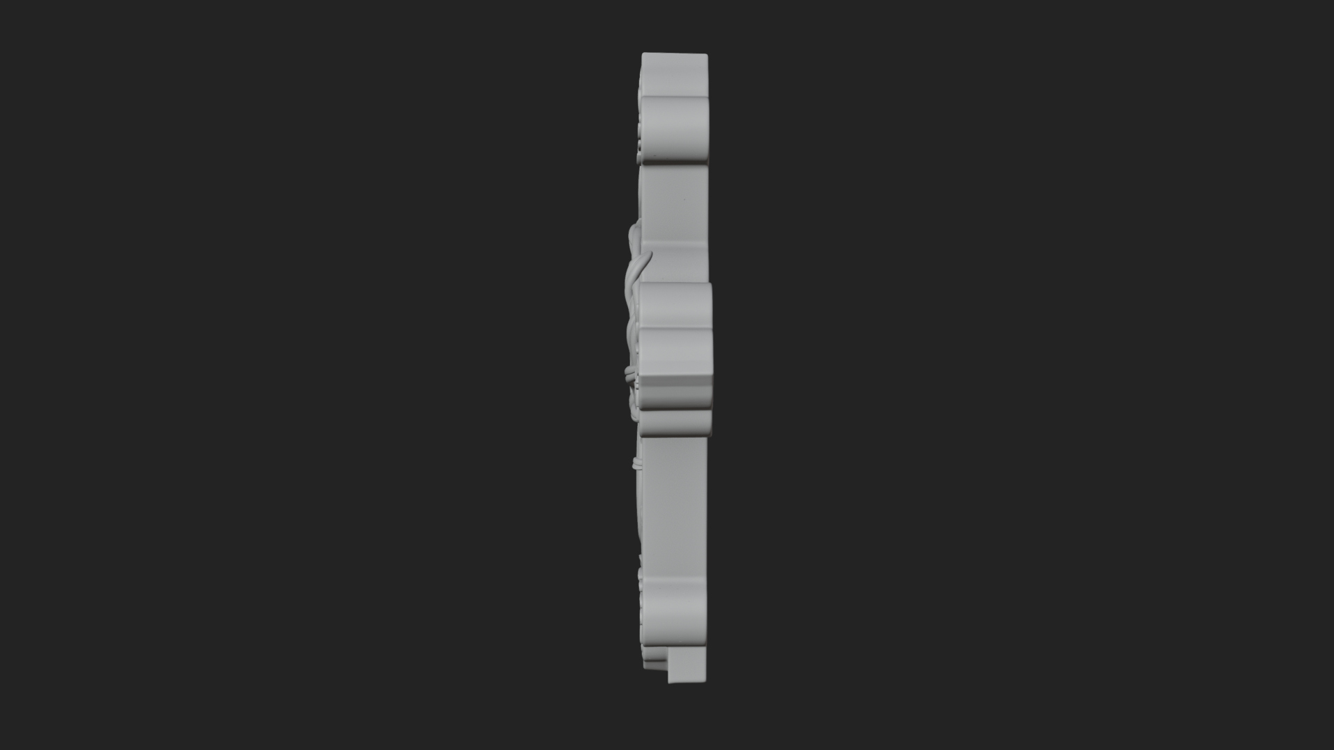 Carved Relief Wall Cross Design 64 3D Print Model 3D Model