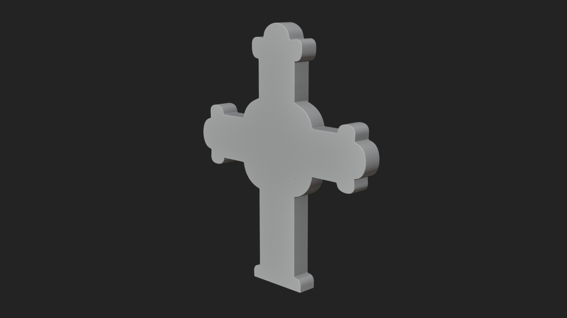 Carved Relief Wall Cross Design 65 3D Print Model 3D Model