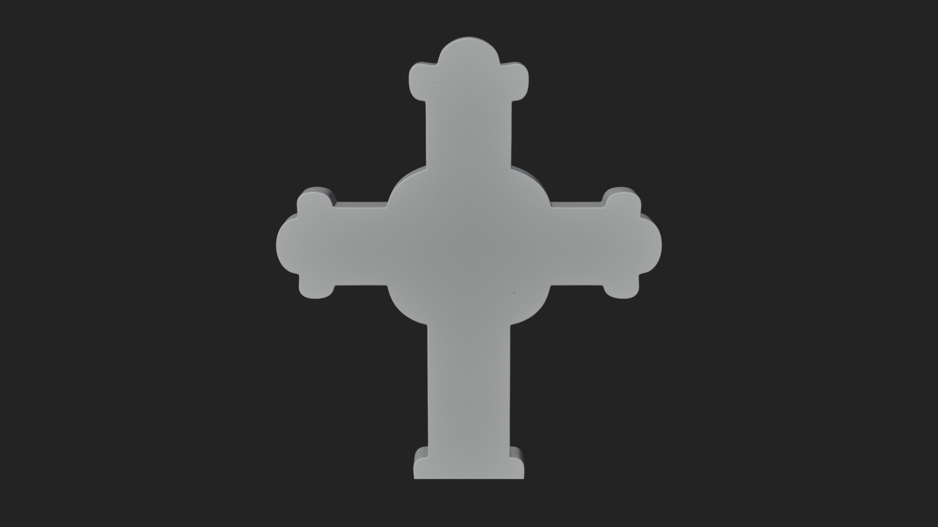 Carved Relief Wall Cross Design 65 3D Print Model 3D Model