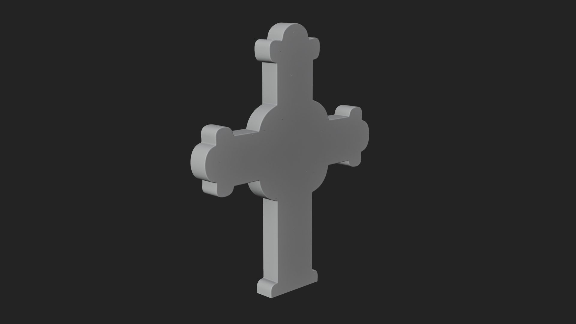 Carved Relief Wall Cross Design 65 3D Print Model 3D Model
