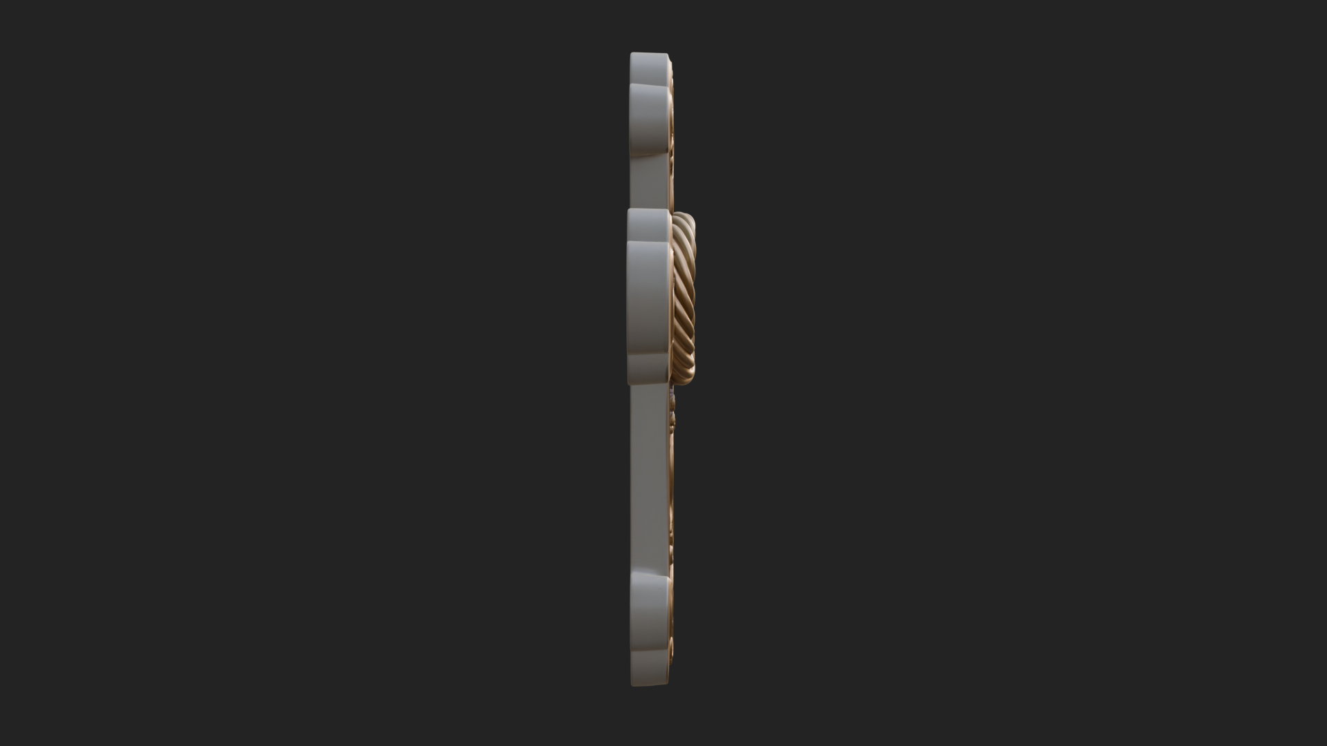 Carved Relief Wall Cross Design 66 3D Print Model 3D Model