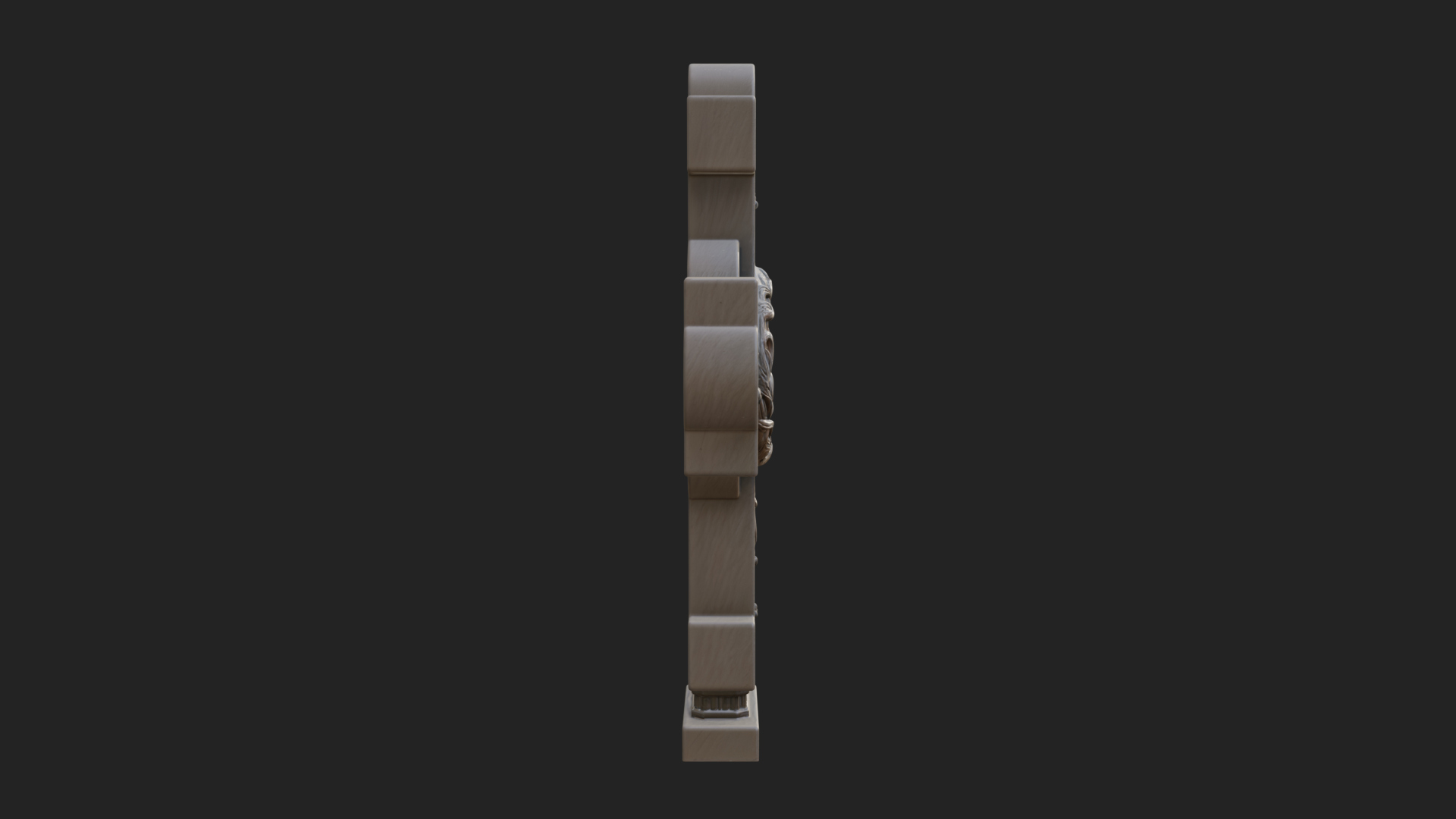 Carved Relief Wall Cross Design 67 3D Print Model 3D Model
