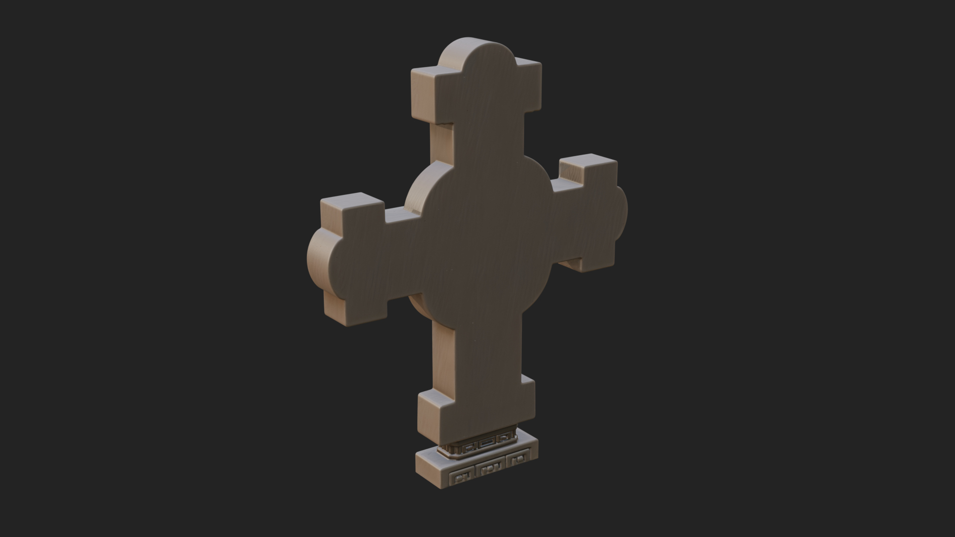 Carved Relief Wall Cross Design 67 3D Print Model 3D Model