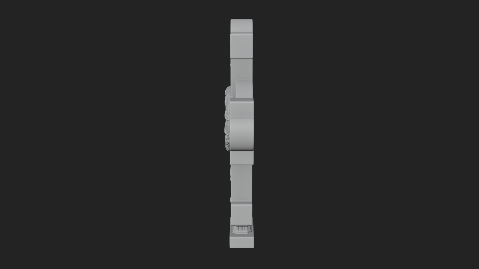 Carved Relief Wall Cross Design 67 3D Print Model 3D Model