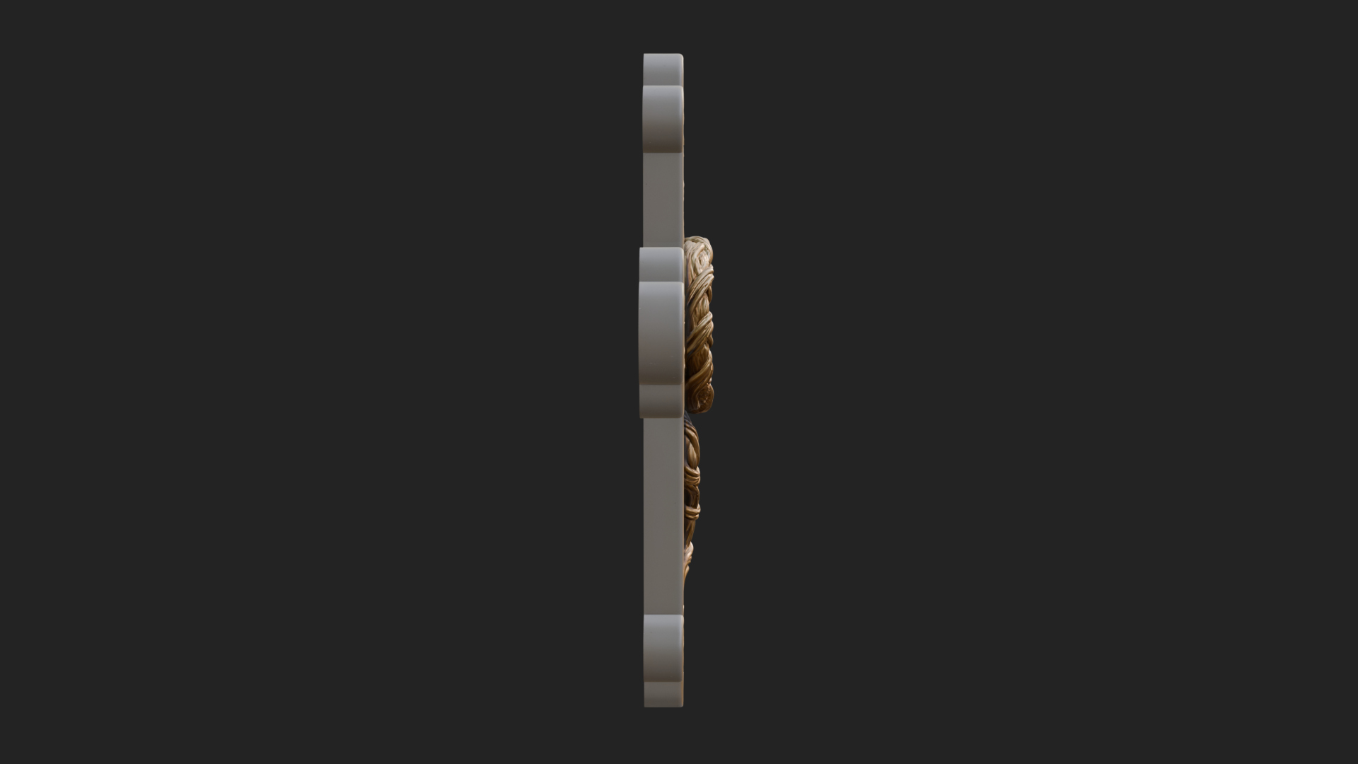 Carved Relief Wall Cross Design 68 3D Print Model 3D Model