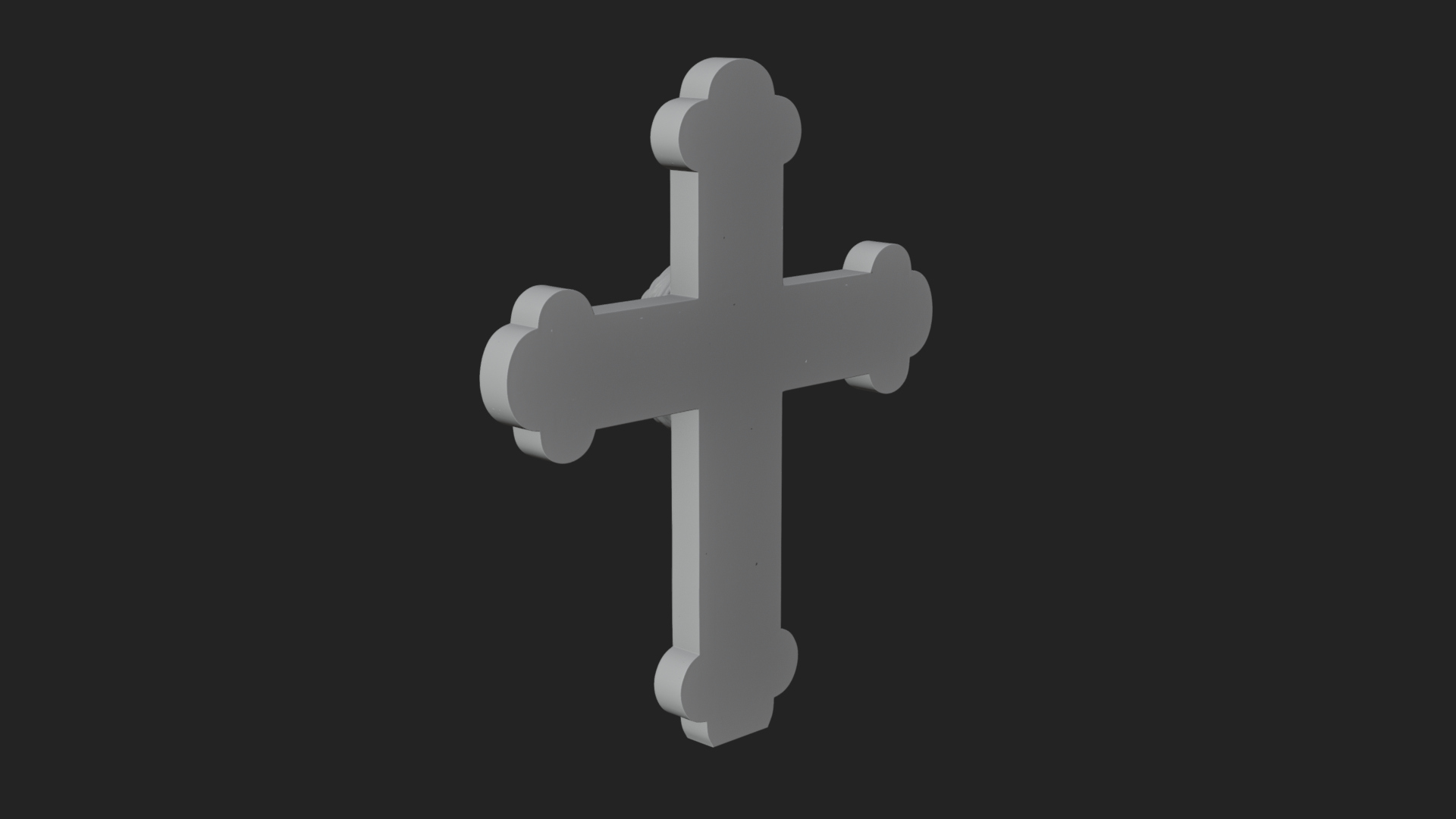 Carved Relief Wall Cross Design 68 3D Print Model 3D Model