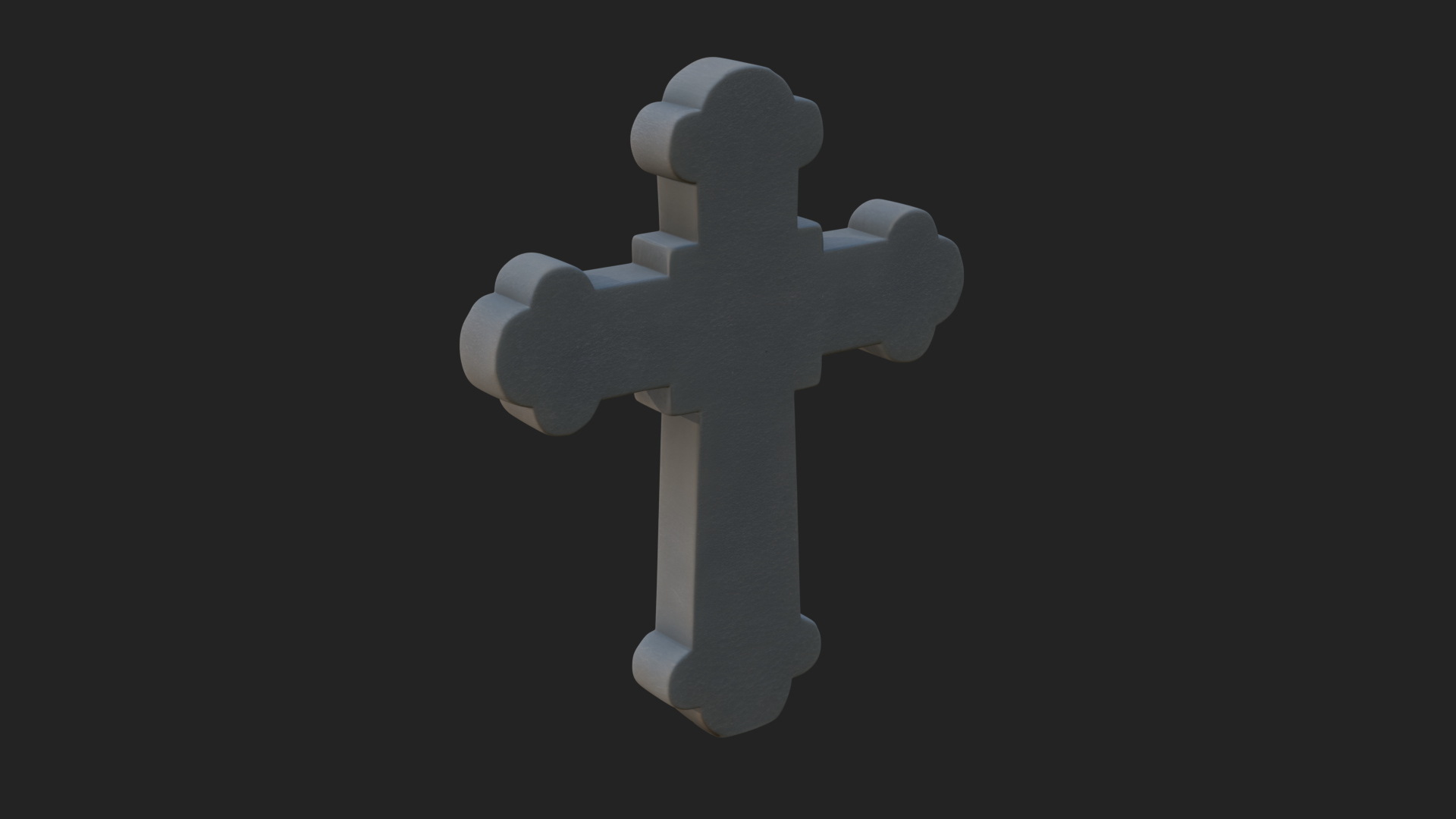 Carved Relief Wall Cross Design 7 3D Print Model 3D Model